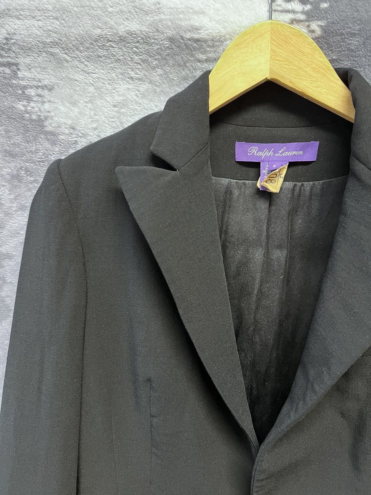 Designer × Ralph Lauren Purple Label Ralph Lauren Purple Label black wool-silk blazer luxury Size M / US 6-8 / IT 42-44 - 2 Thumbnail