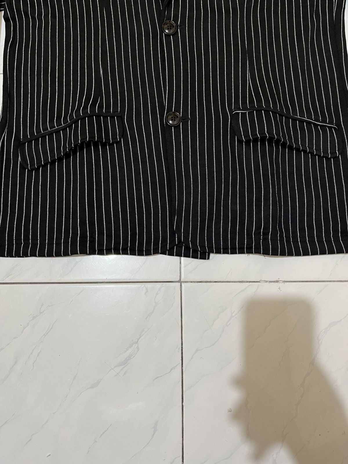 Japanese Brand 🔥 Kubik Double Breasted Hickory Blazer Size 46R - 7 Thumbnail