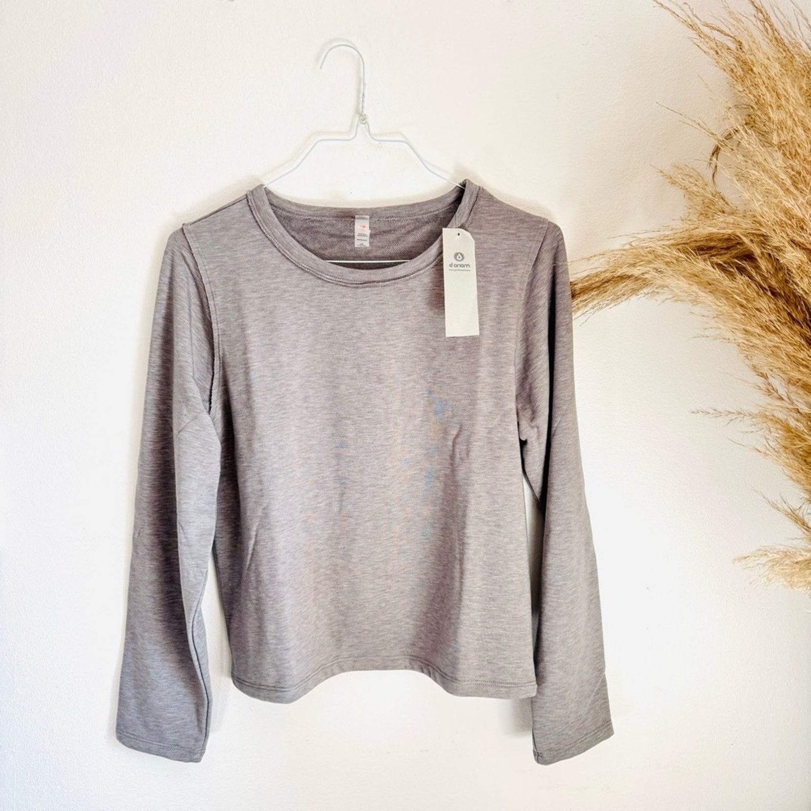 Nordstrom NEW MONO B Grey Lounge Pullover $88 Sweater Sweatshirt Top L Size L / US 10 / IT 46 - 3 Thumbnail