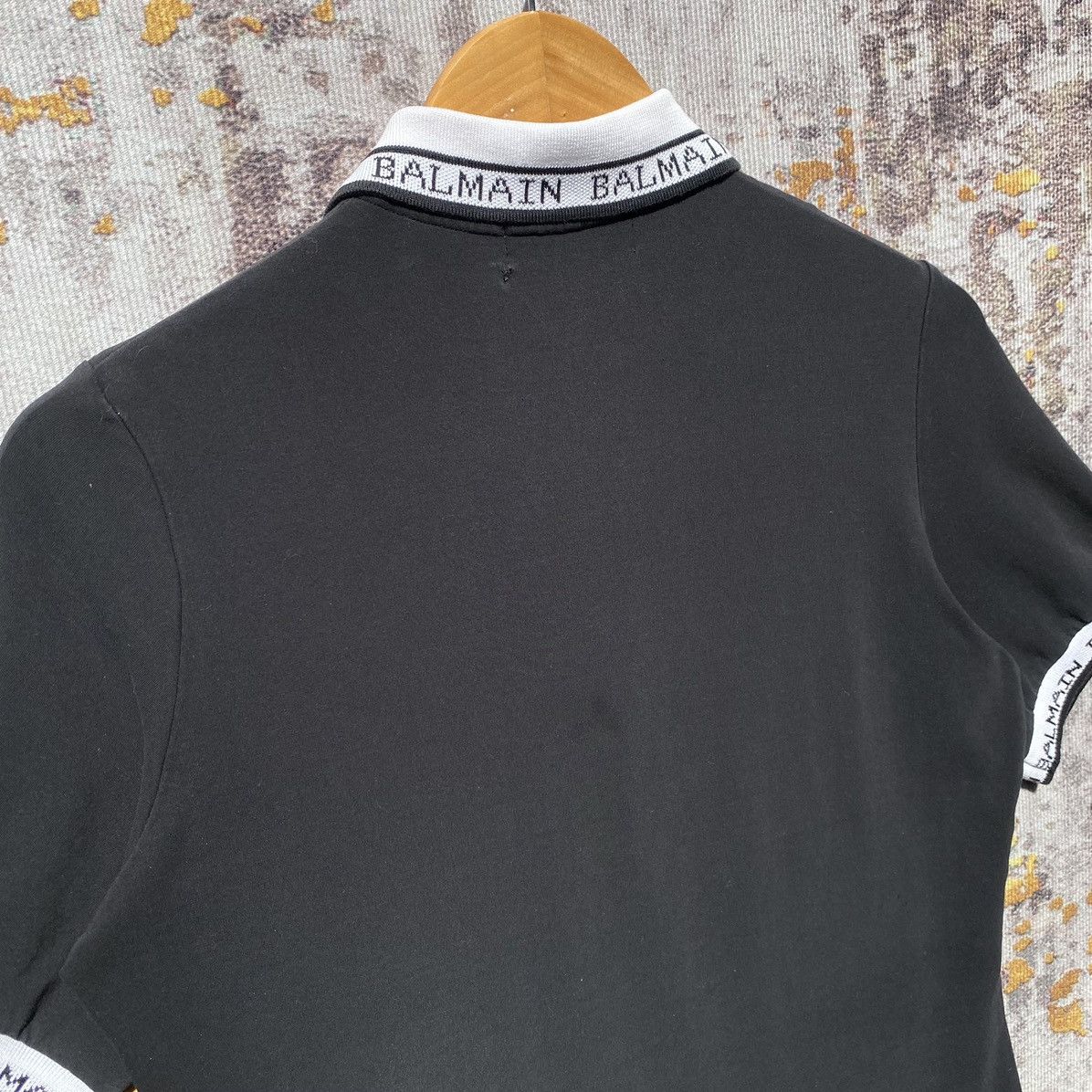 Balmain Vintage Balmain Paris Polos Half Zip Shirt Balmain SunFaded Size US S / EU 44-46 / 1 - 6 Thumbnail