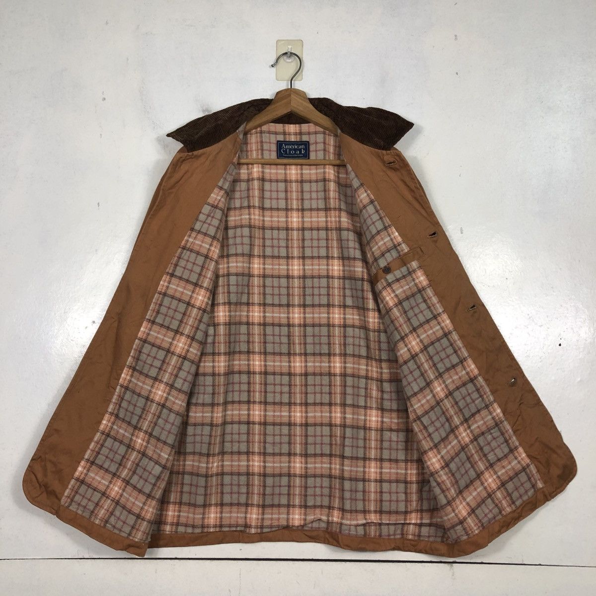 Japanese Brand 📌Vintage Chore Jacket American Cloak Blanket Tartan Check Size US L / EU 52-54 / 3 - 16 Thumbnail