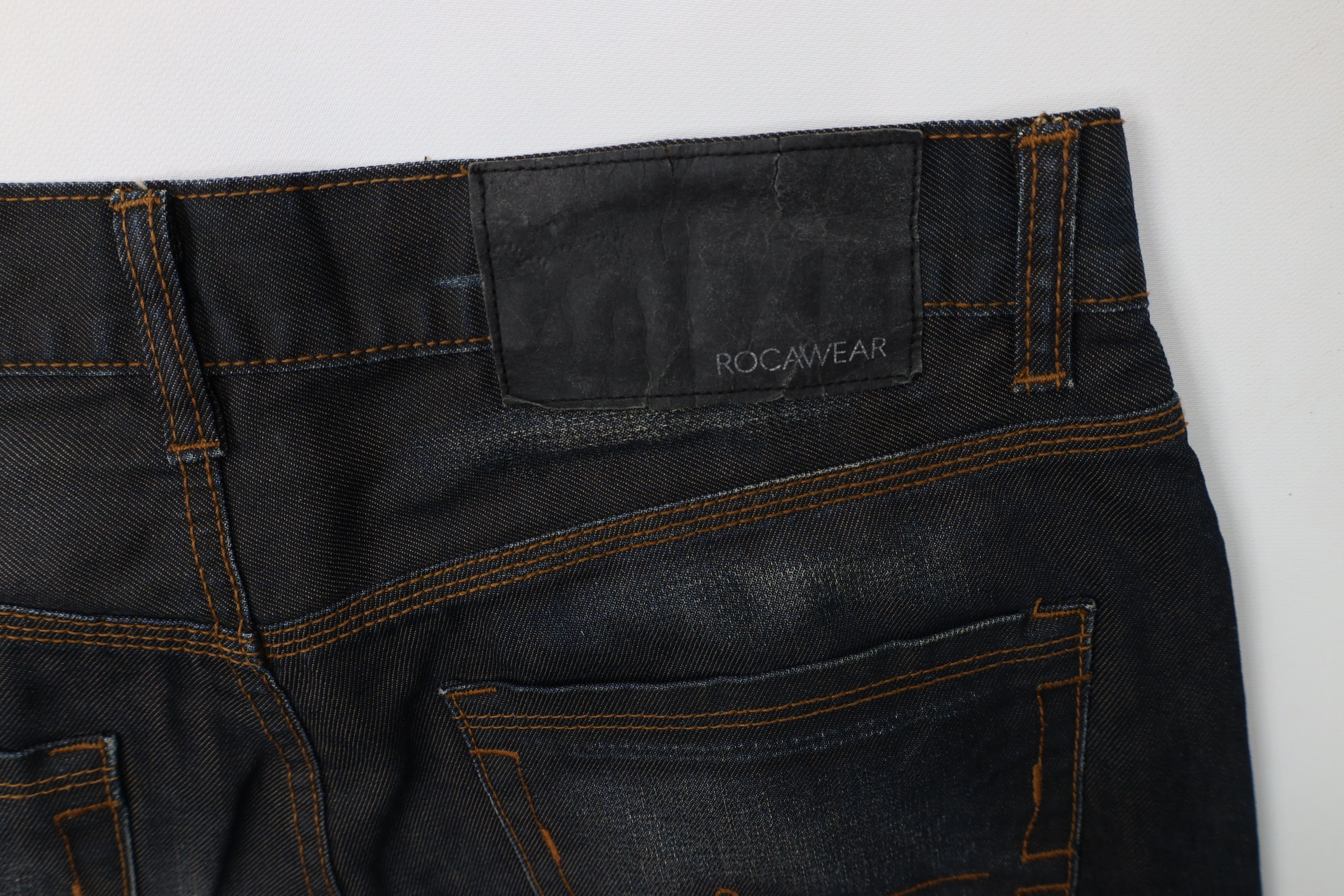 Rocawear Vintage Y2K Rocawear Baggy Wide Leg Denim Jeans Indigo Size US 34 / EU 50 - 15 Thumbnail