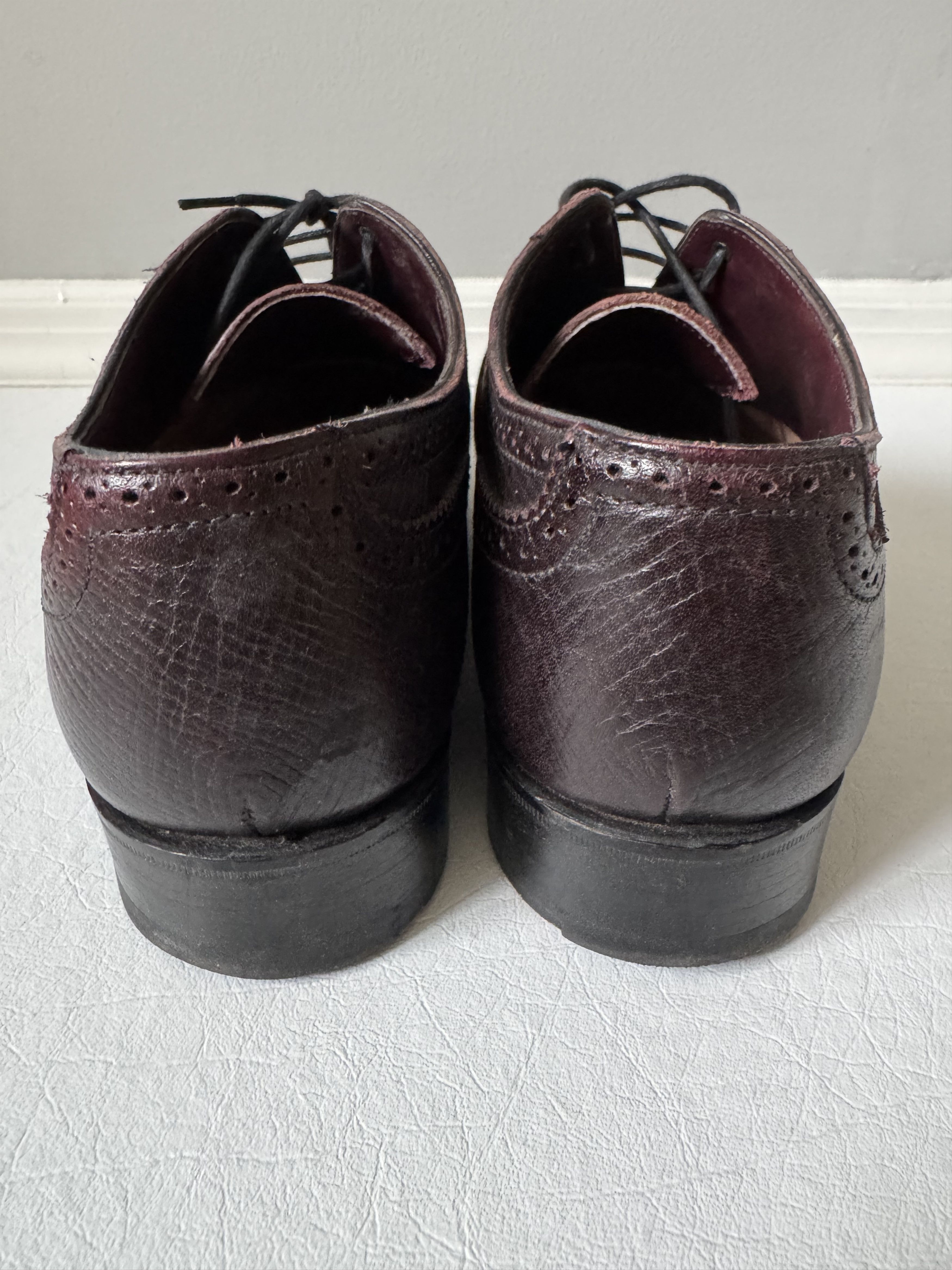 Alfred Sargent Russian Grained Brogues Burgundy Size US 8 / EU 41 - 5 Thumbnail