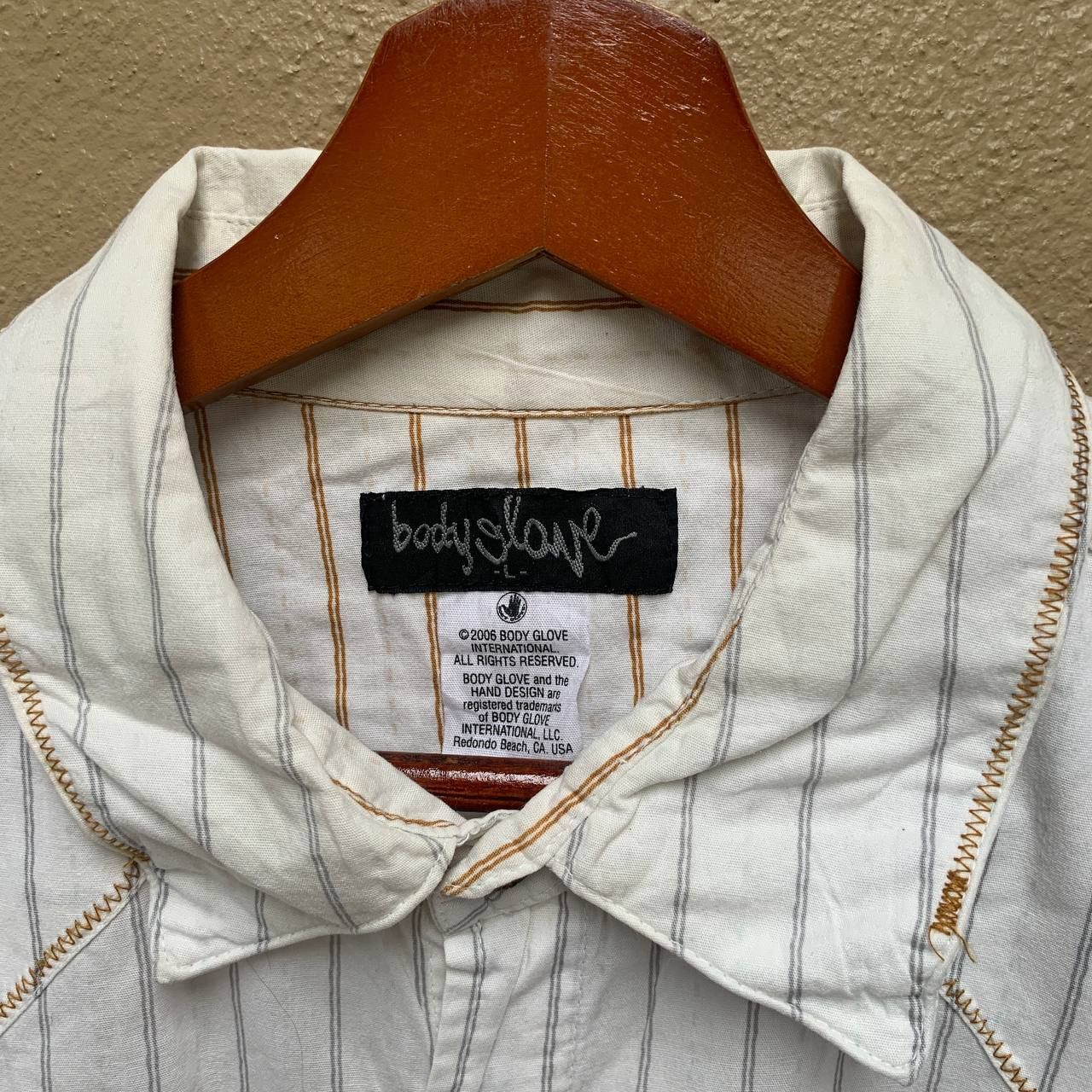 Body Glove Vintage Y2K BODYGLOVE Flowers Embroidery Short Sleeve Shirt Size US L / EU 52-54 / 3 - 5 Thumbnail