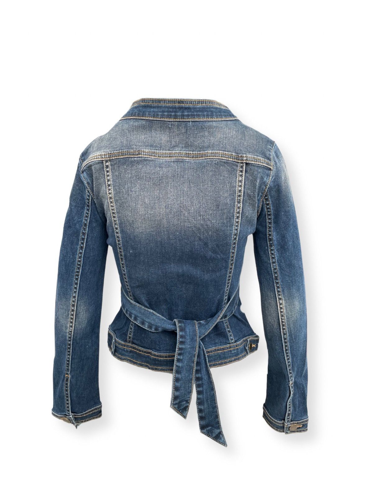 Red Valentino Ruffle Denim Jacket