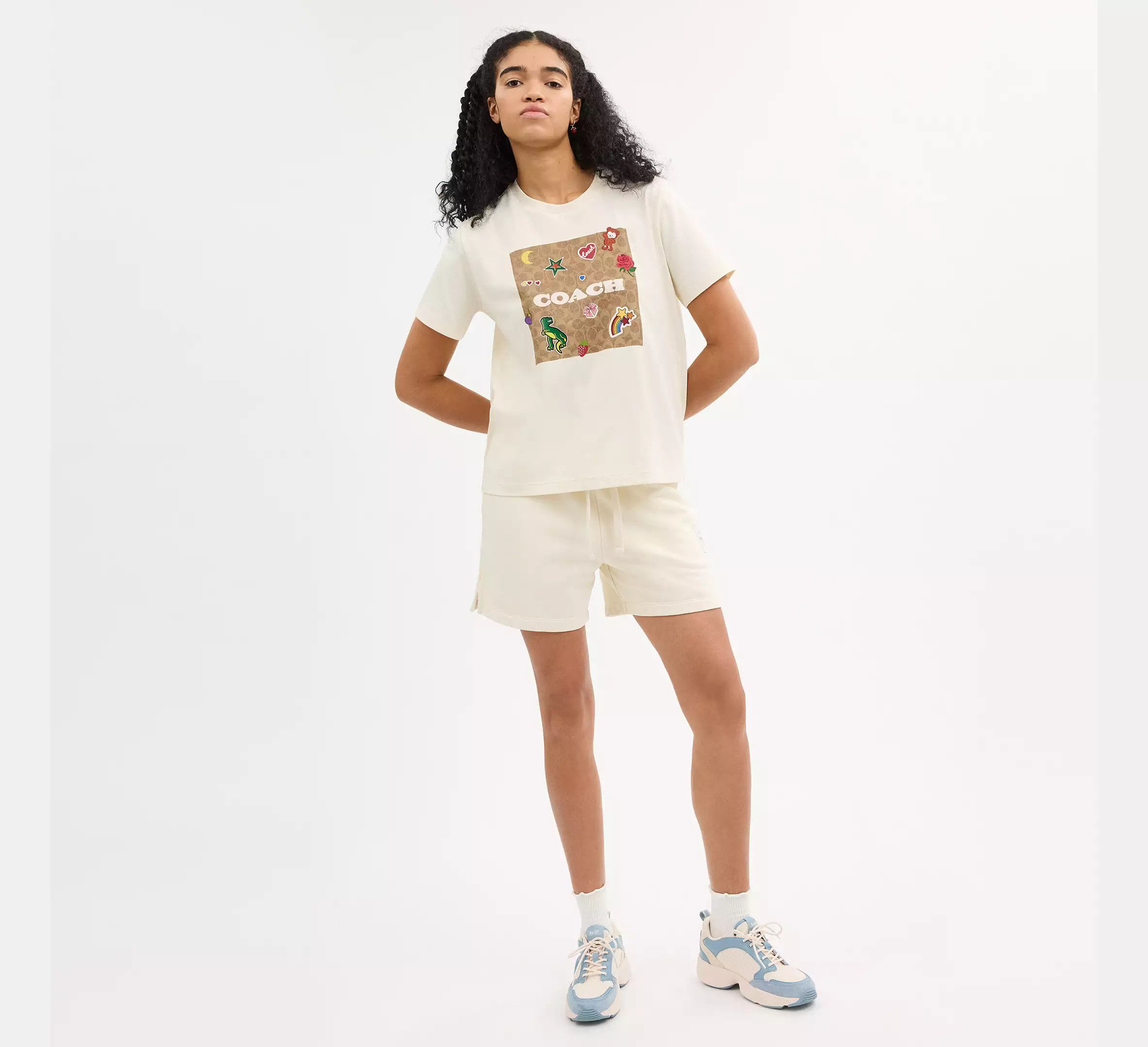 Coach Signature Square T Shirt In Organic Cotton Size XL / US 12-14 / IT 48-50 - 11 Thumbnail