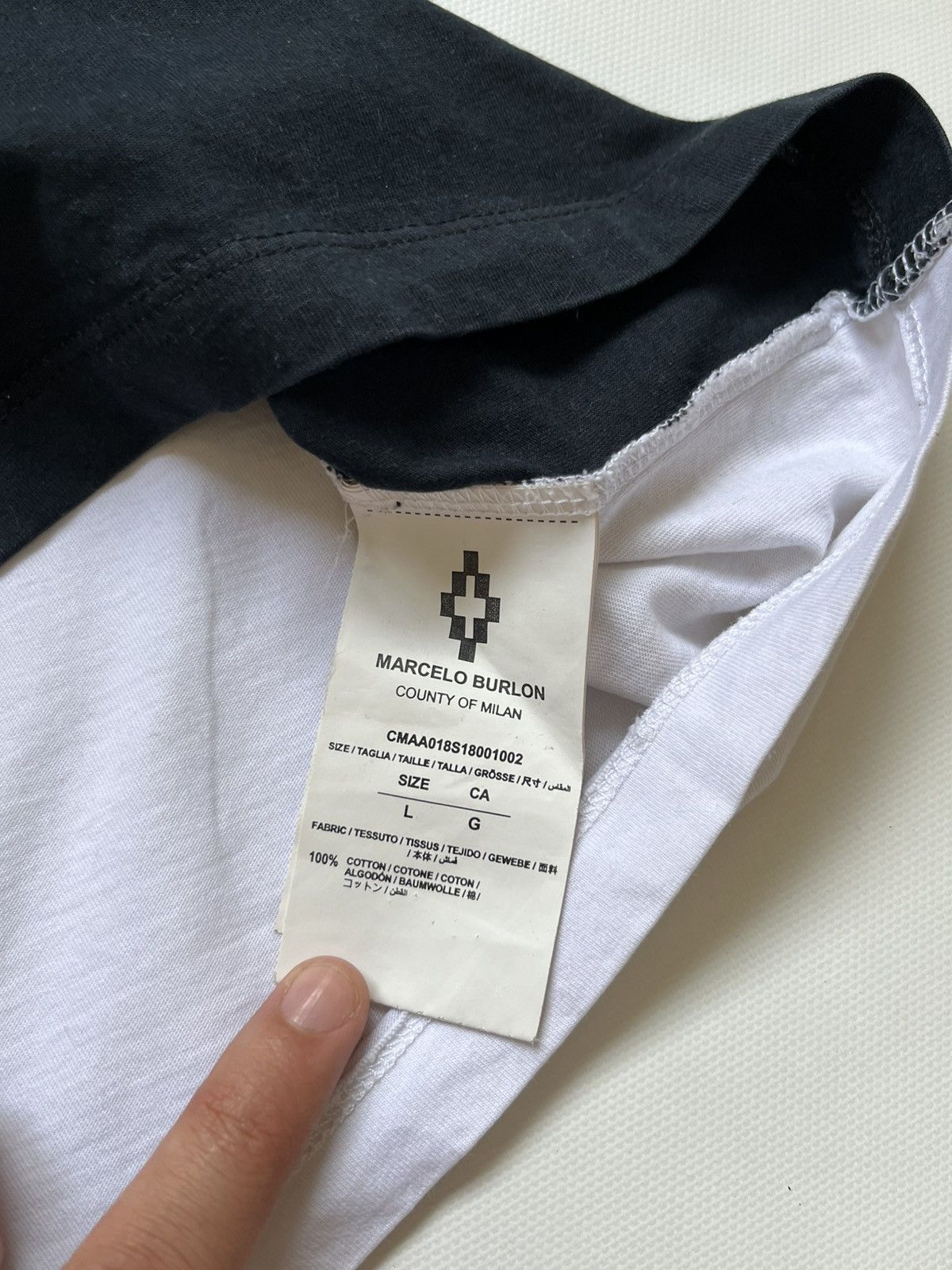 Marcelo Burlon Remera Marcelo Burlon County of Milan “Wings” Size US L / EU 52-54 / 3 - 6 Thumbnail