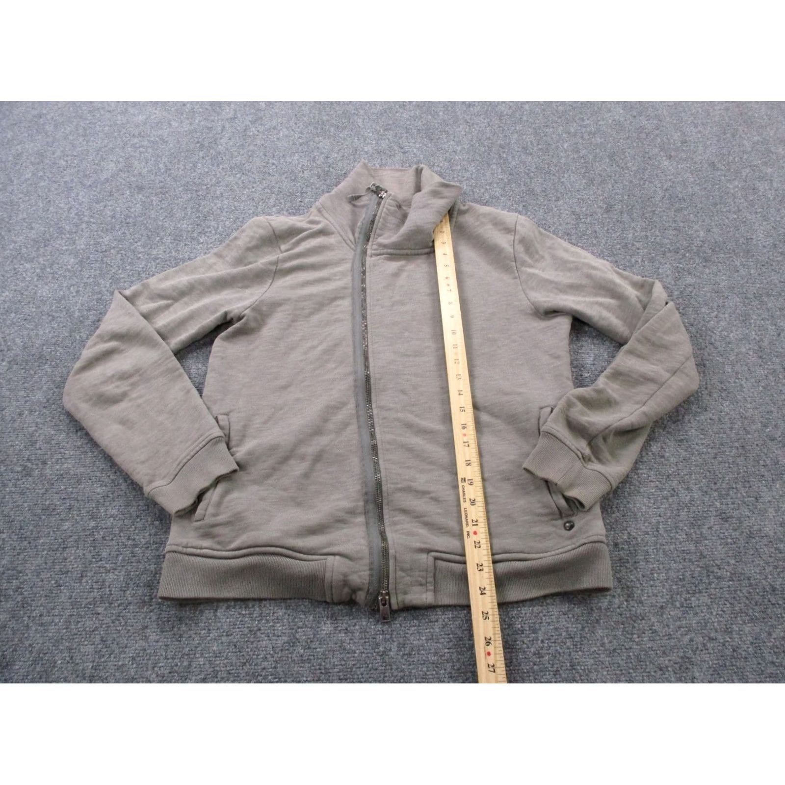 Allsaints AllSaints Jacket Mens S Gray Full Zip Lightweight Windbreaker Casual Outdoor Regular Fit Adult Small Size US S / EU 44-46 / 1 - 3 Thumbnail