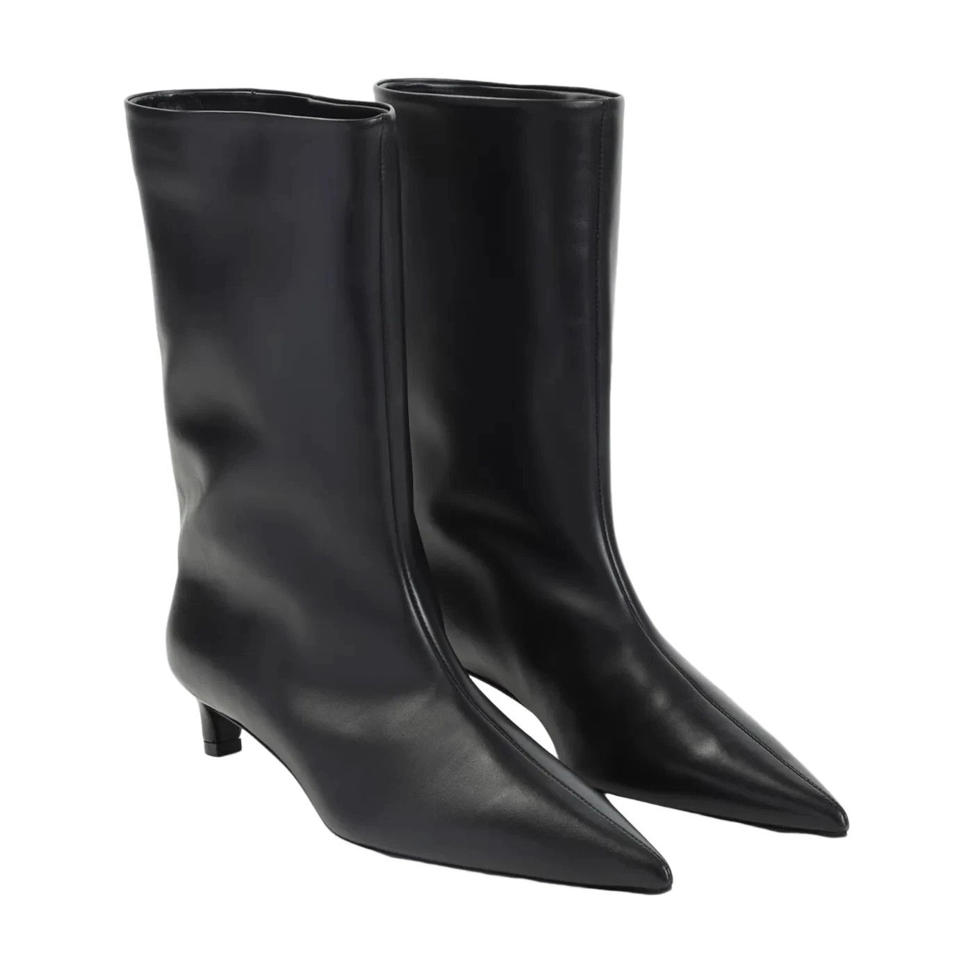 Jil Sander JIL SANDER Black Leather Ankle Boots New & Authentic Size US 6 / IT 36 - 3 Thumbnail
