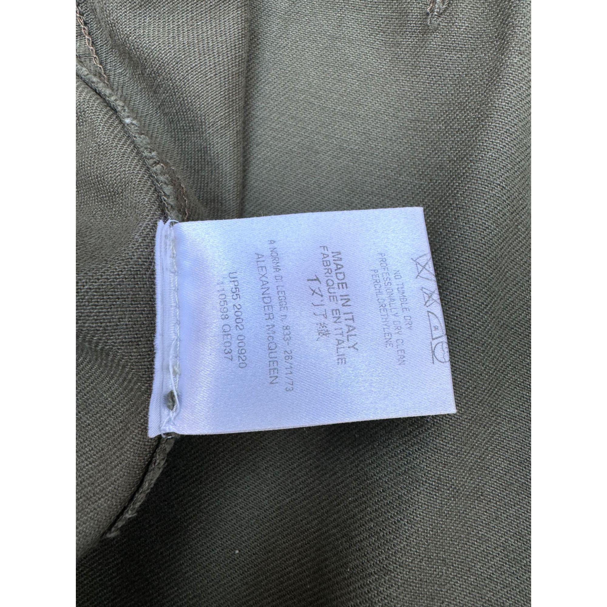 Alexander McQueen 2002 Khaki Military Distressed Skirt Size 30" / US 8 / IT 44 - 6 Thumbnail