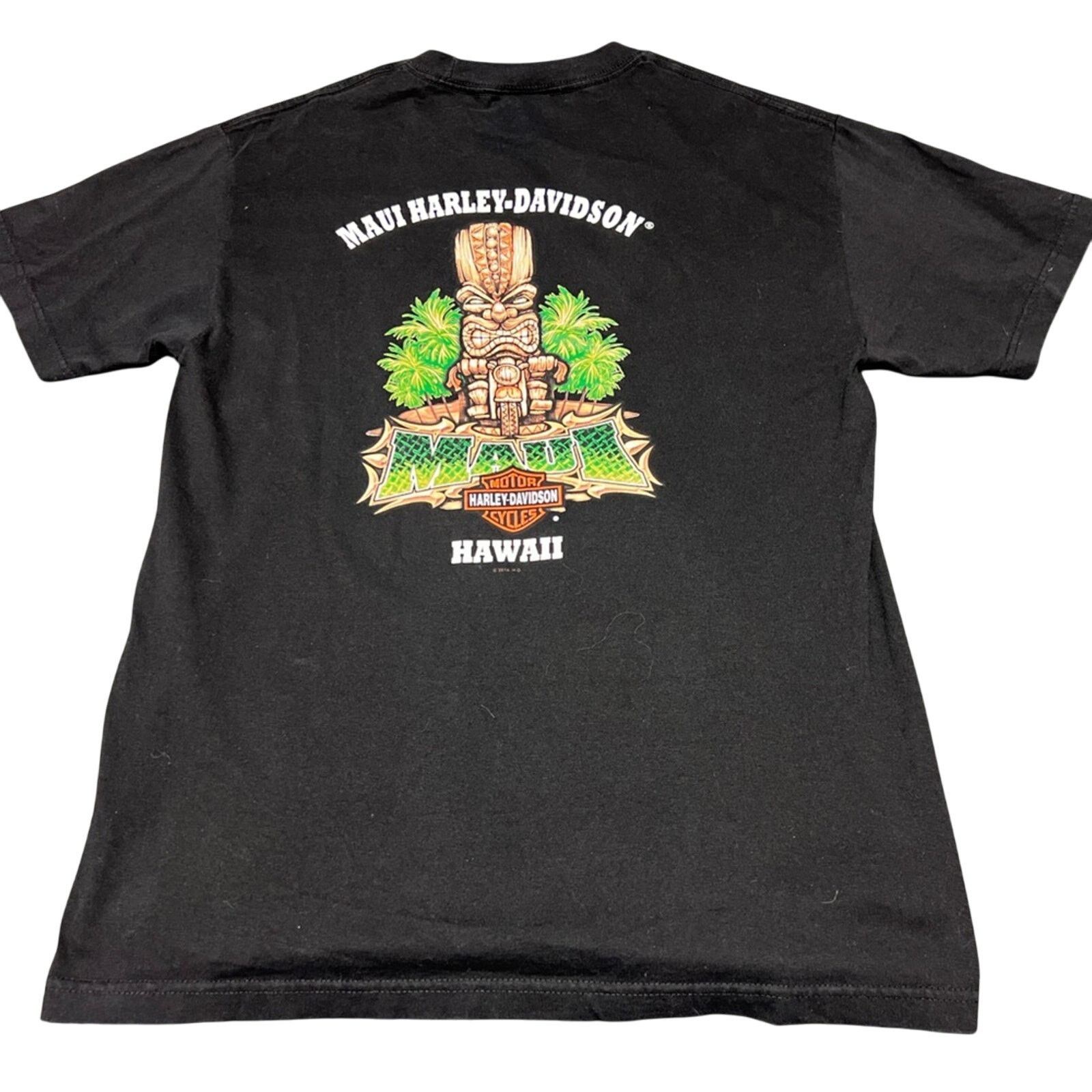Harley Davidson Harley Davidson Maui Hawaii Tiki Motorcycle T-Shirt L Biker Size US L / EU 52-54 / 3 - 1 Thumbnail