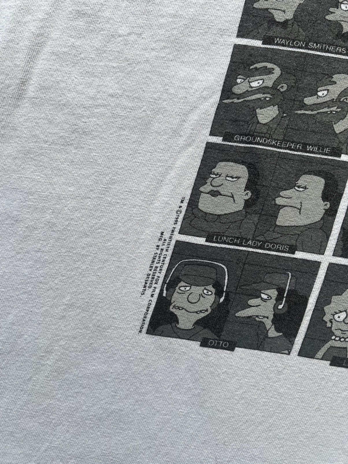 Vintage 1995 Who Shot Mr. Burns Simpsons Stanley Desantis Tee Shirt Size US XL / EU 56 / 4 - 5 Thumbnail