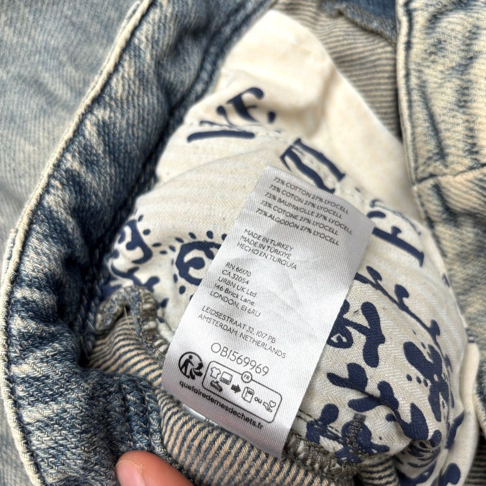 Vintage Free People We The Free Women's 30 Barrel Jeans Blue Boho Indie Size 30" / US 8 / IT 44 - 6 Thumbnail
