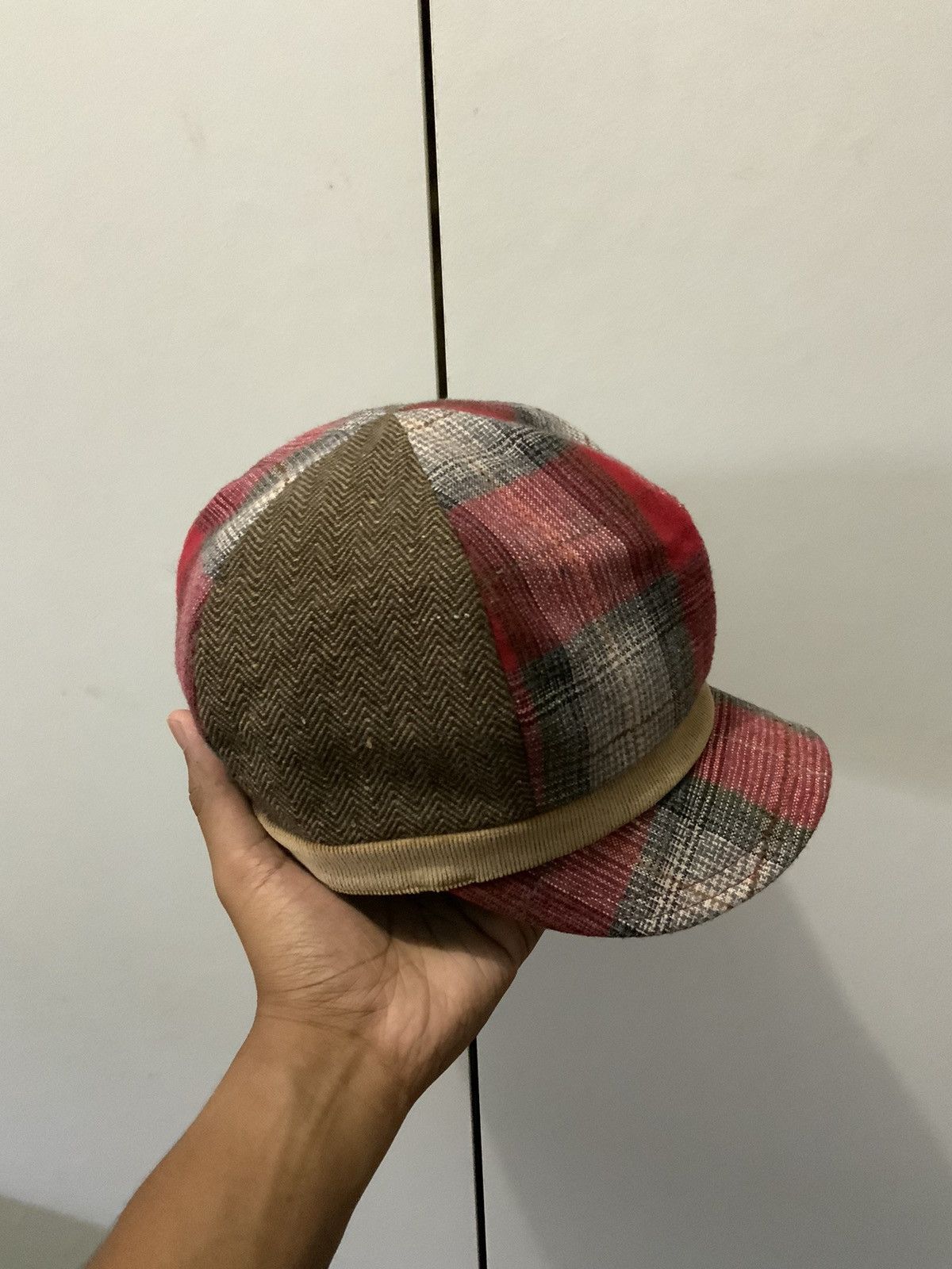 Japanese Brand Newsboy Patchwork Japan Retro Hat Size ONE SIZE - 5 Thumbnail