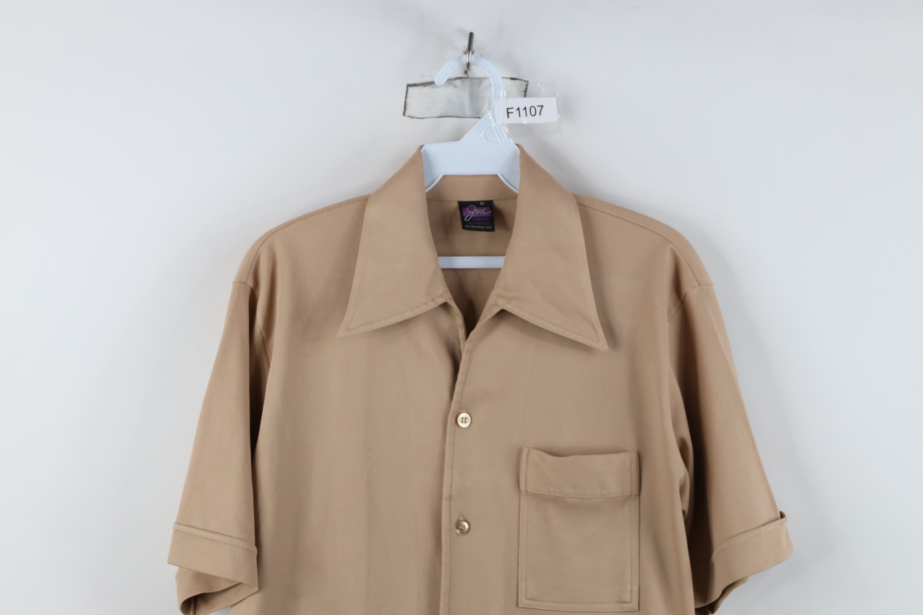 Vintage Vintage 70s Streetwear Camp Collar Short Sleeve Button Shirt Size US M / EU 48-50 / 2 - 2 Thumbnail
