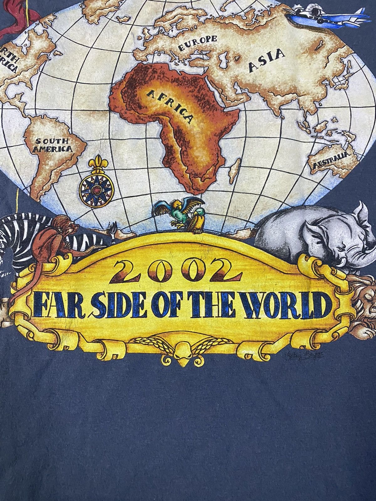 Band Tees Vintage Jimmy Buffet American singer Far Side world t-shirt Size US XL / EU 56 / 4 - 8 Thumbnail
