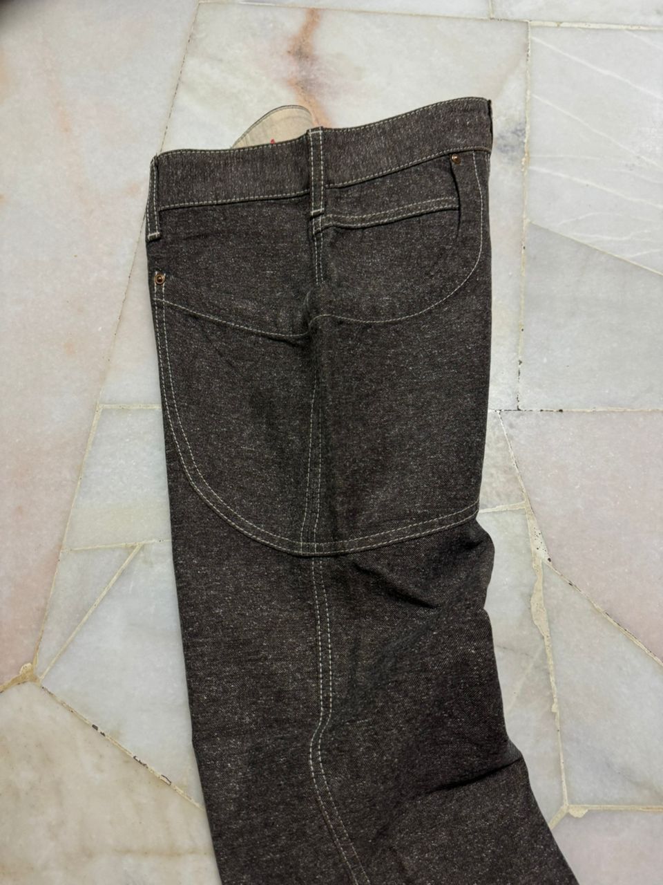 Beauty Beast 💥Sick💥Rare 90s Et NippoN Big Pocket Wool Brown Pants Japan Size US 27 - 15 Thumbnail