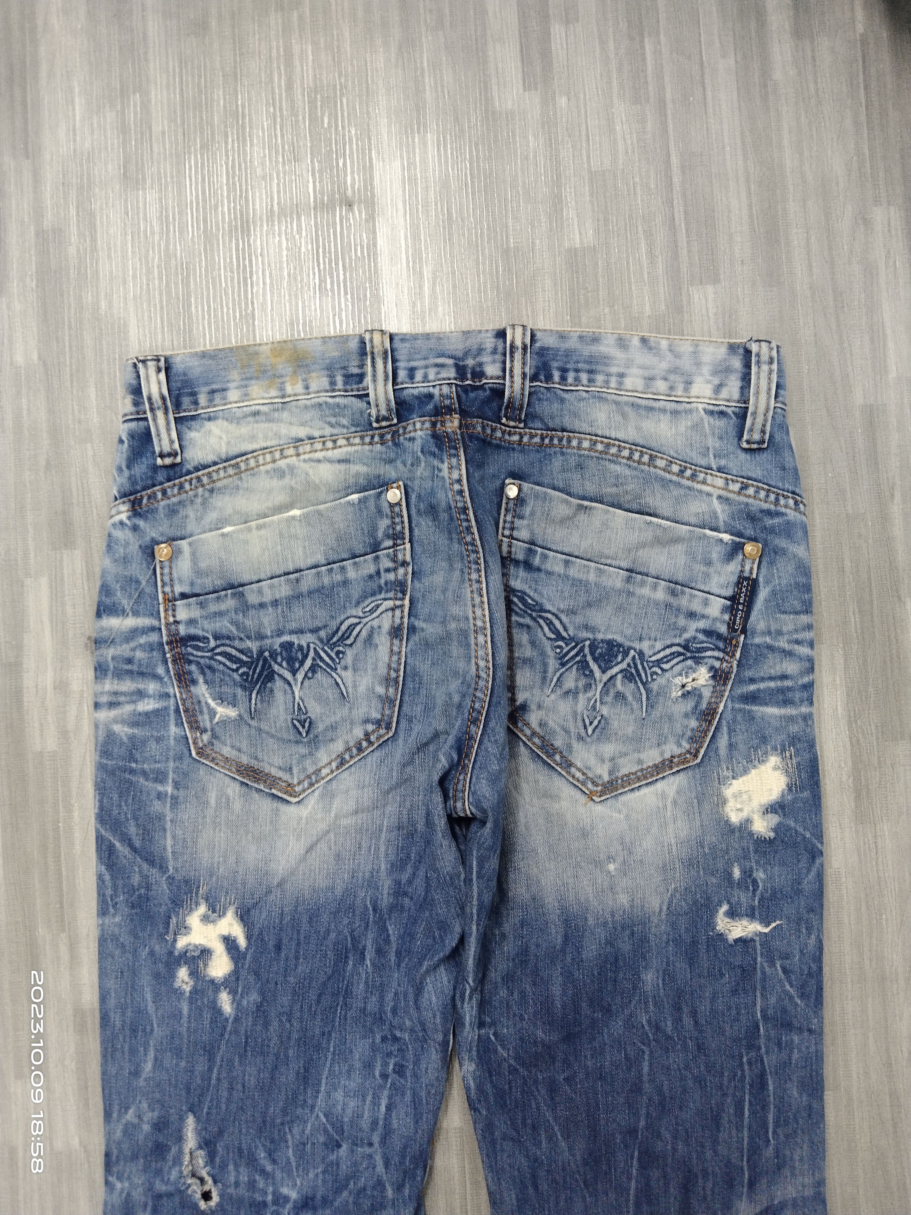 If Six Was Nine SICK RIPED PACTH CEPO&BAXX DENIM PANTS Size US 32 / EU 48 - 5 Thumbnail
