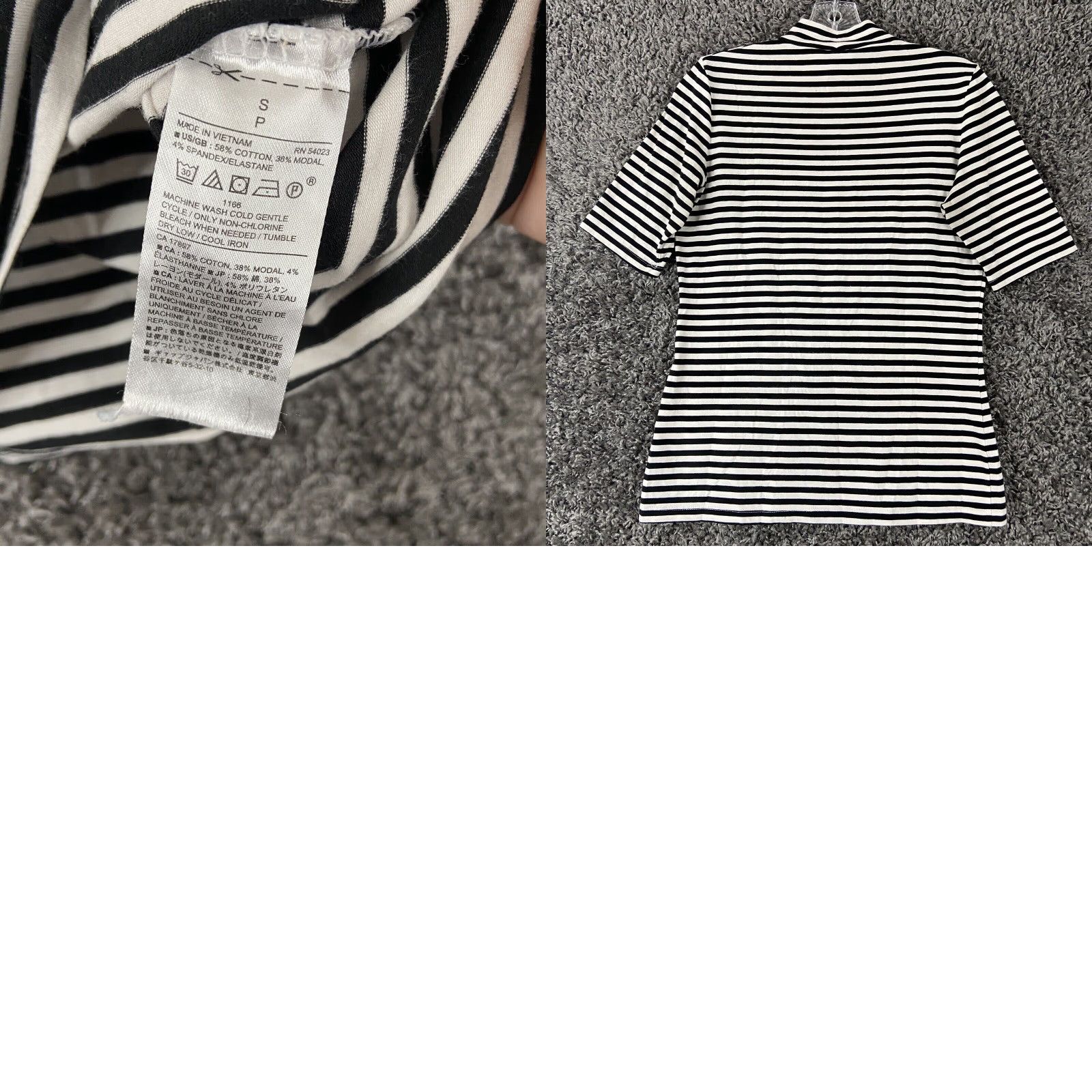 Banana Republic Banana Republic Women's Blouse Short Sleeve Striped Multicolor S Colorful Fashion Size S / US 4 / IT 40 - 8 Thumbnail