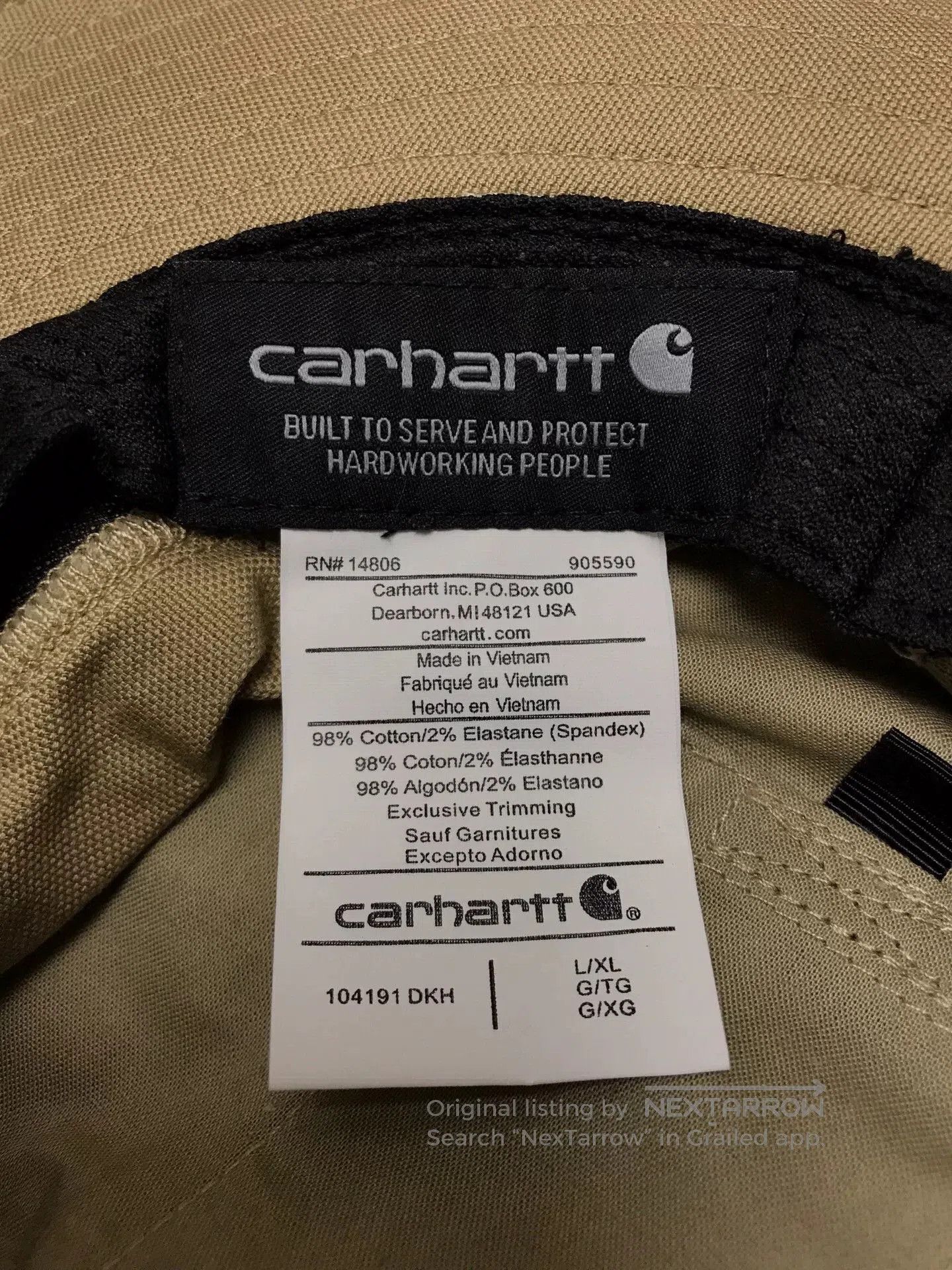 Carhartt Carhartt 104191 Bucket Sun Hat. Size ONE SIZE - 8 Thumbnail