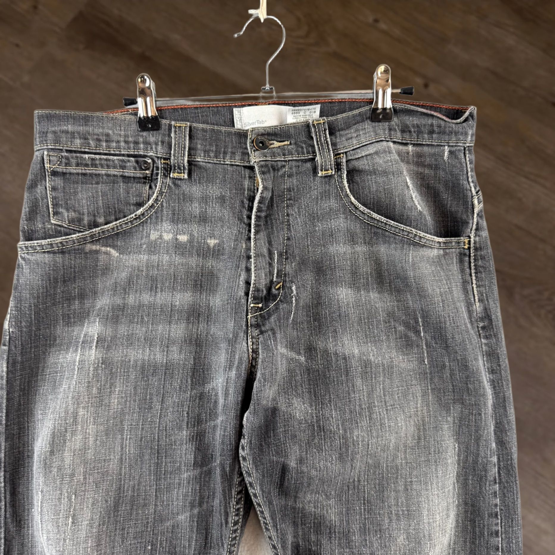 Levi's Levis silver tab jeans vintage baggy washed pants 33x32
