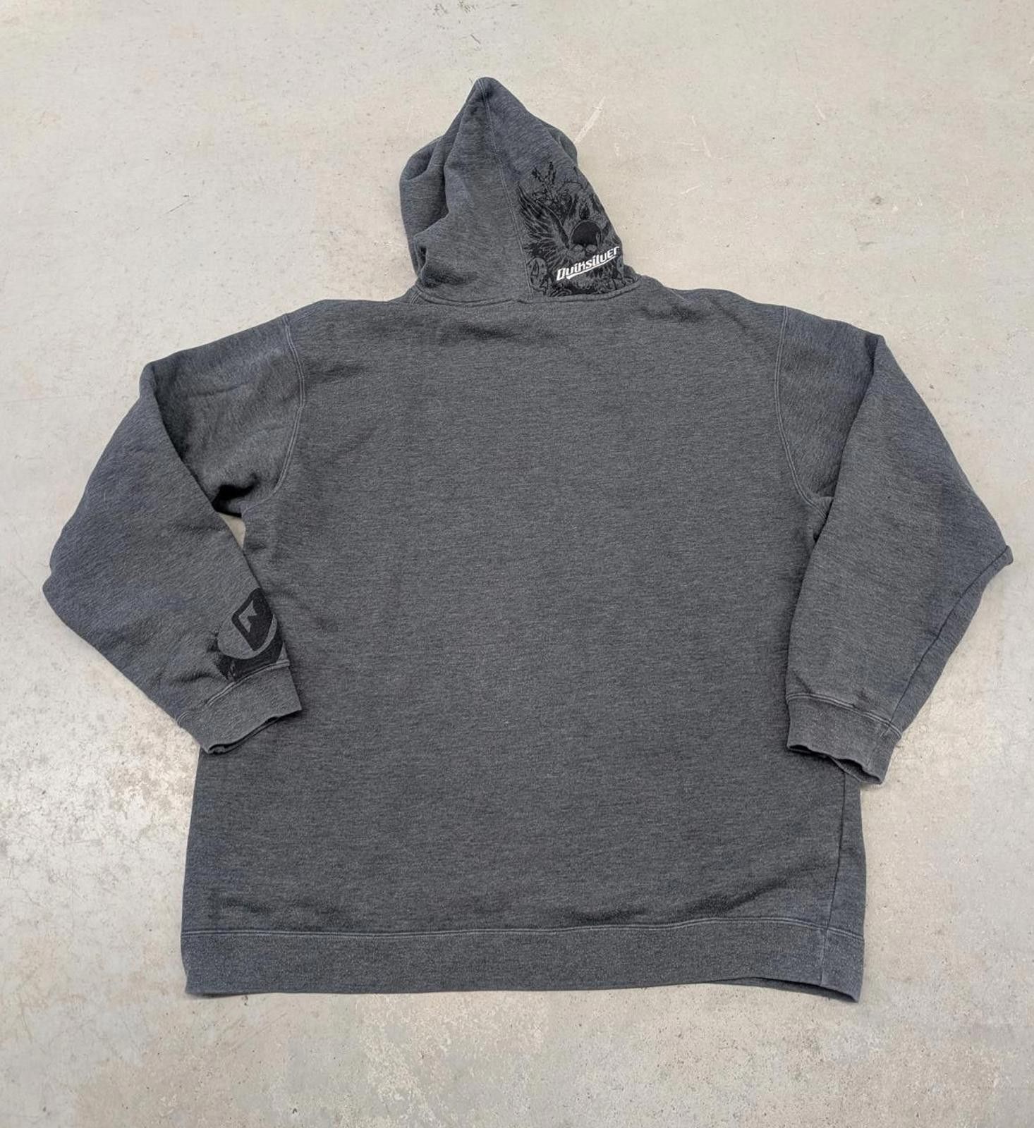 Quiksilver Y2K Quiksilver Dark Gray Skull Hoodie Size US XL / EU 56 / 4 - 4 Thumbnail