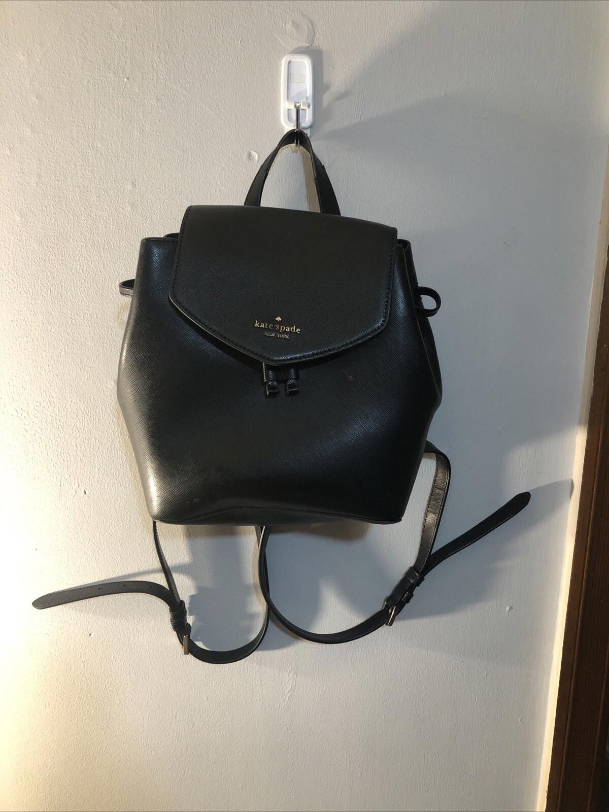 Designer Kate Spade New York Lizzie Medium Flap Backpack Black Size ONE SIZE - 1 Thumbnail