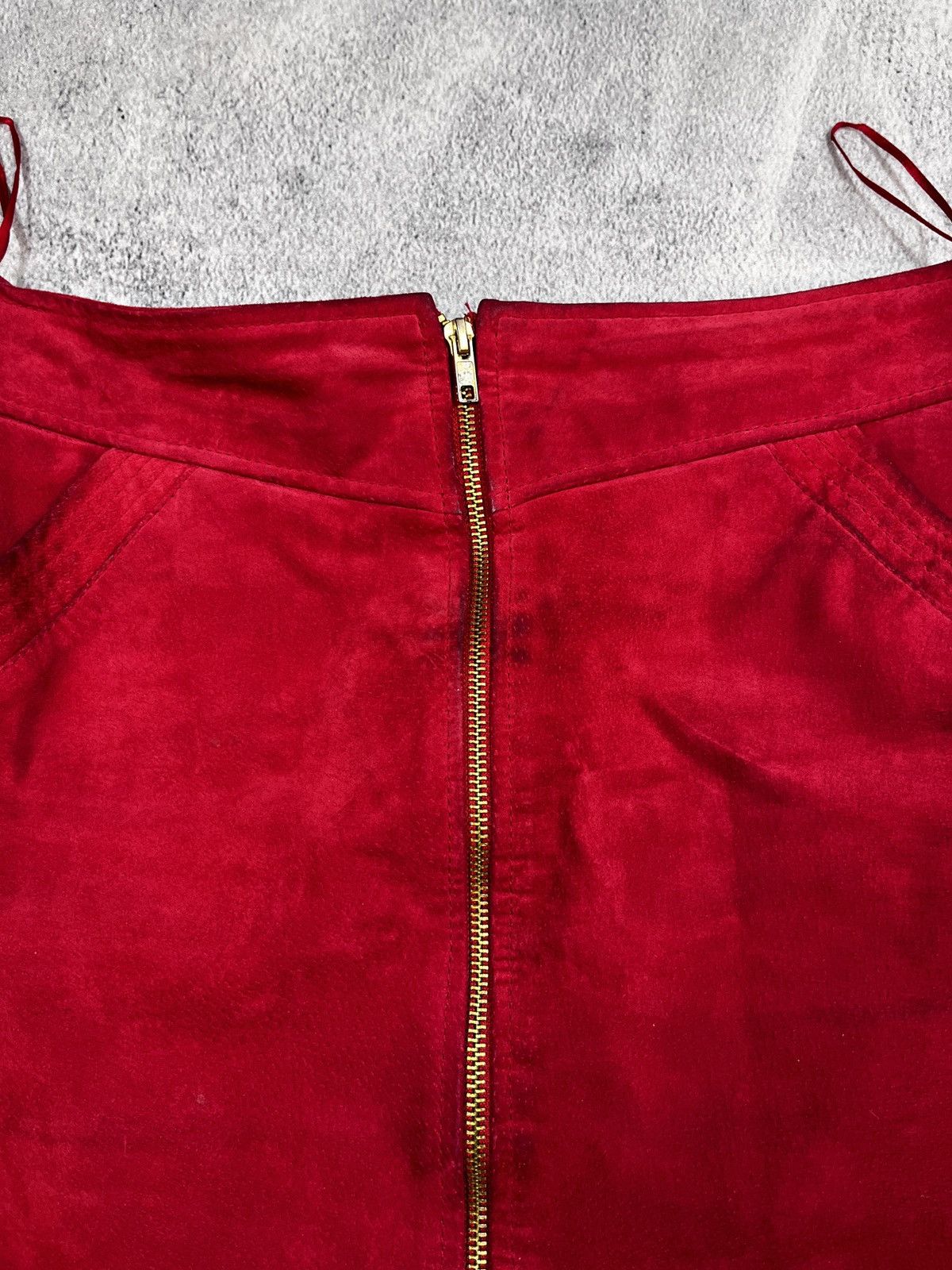 Leather × Vintage Vintage 90s Leather mini skirt retro Japanese style XS Size 28" / US 6 / IT 42 - 4 Thumbnail