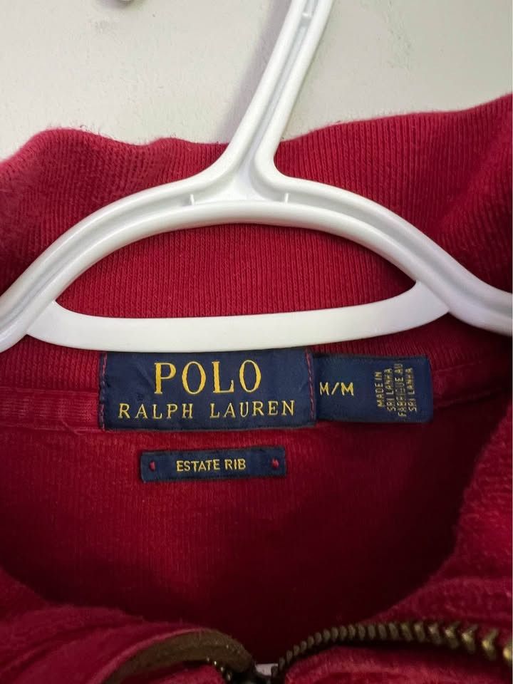Polo Ralph Lauren Vintage Polo Ralph Lauren 1/4 Zip French Cherry Red Sweater Size US M / EU 48-50 / 2 - 3 Thumbnail