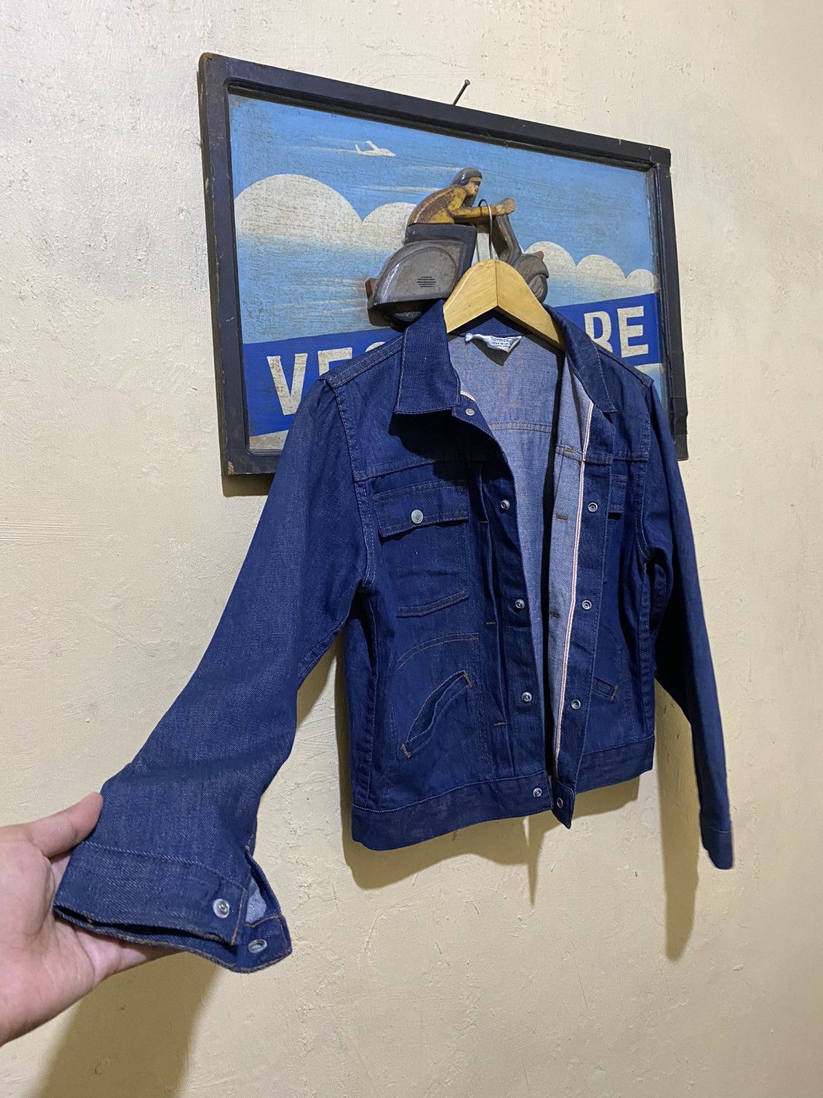 Vintage Rare towncraft selvedge denim jaket Size US M / EU 48-50 / 2 - 7 Thumbnail