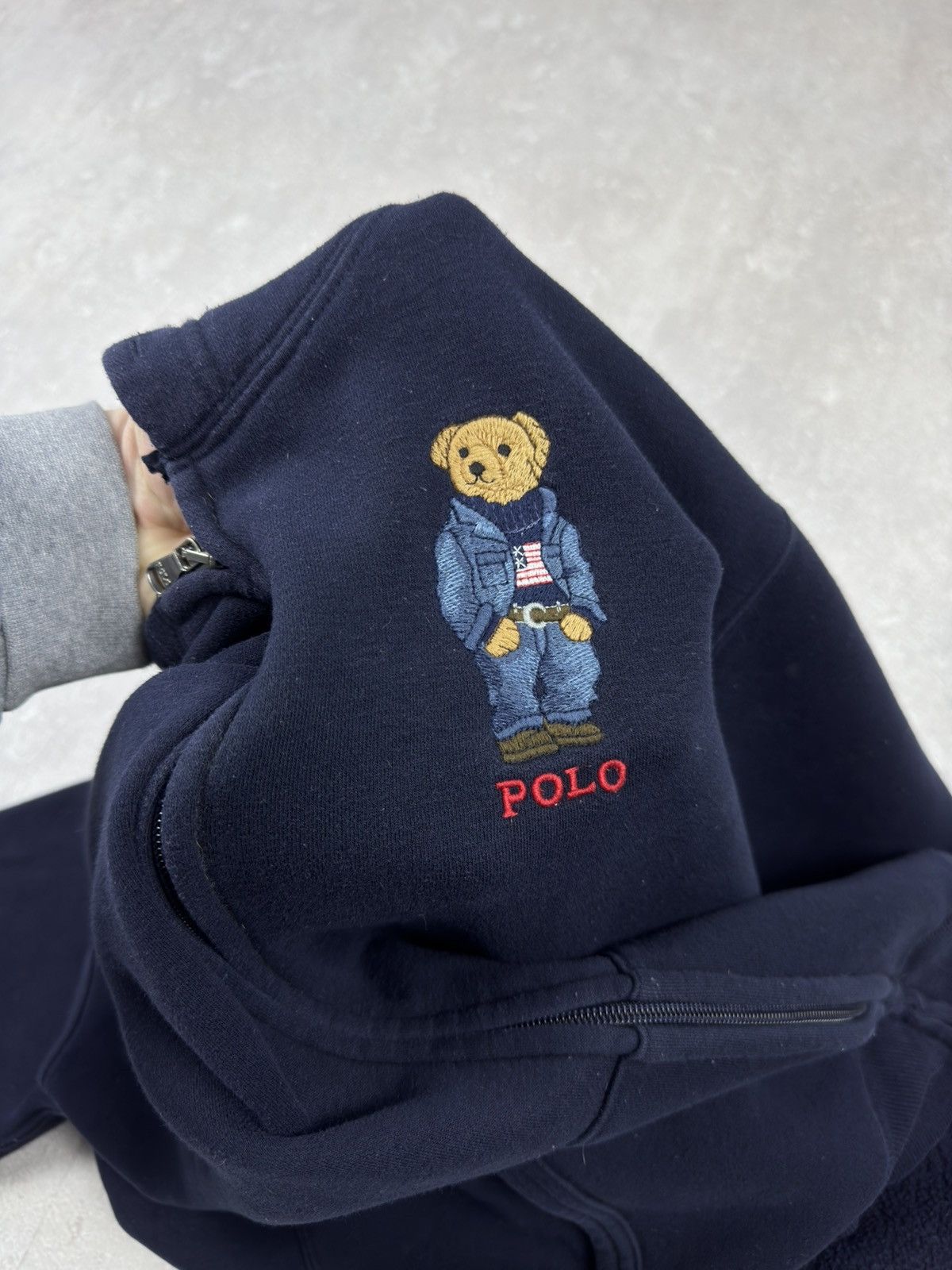Polo Ralph Lauren Polo Ralph Lauren Polo Bear Fleece Blue Zip Hoodie Size US M / EU 48-50 / 2 - 10 Thumbnail