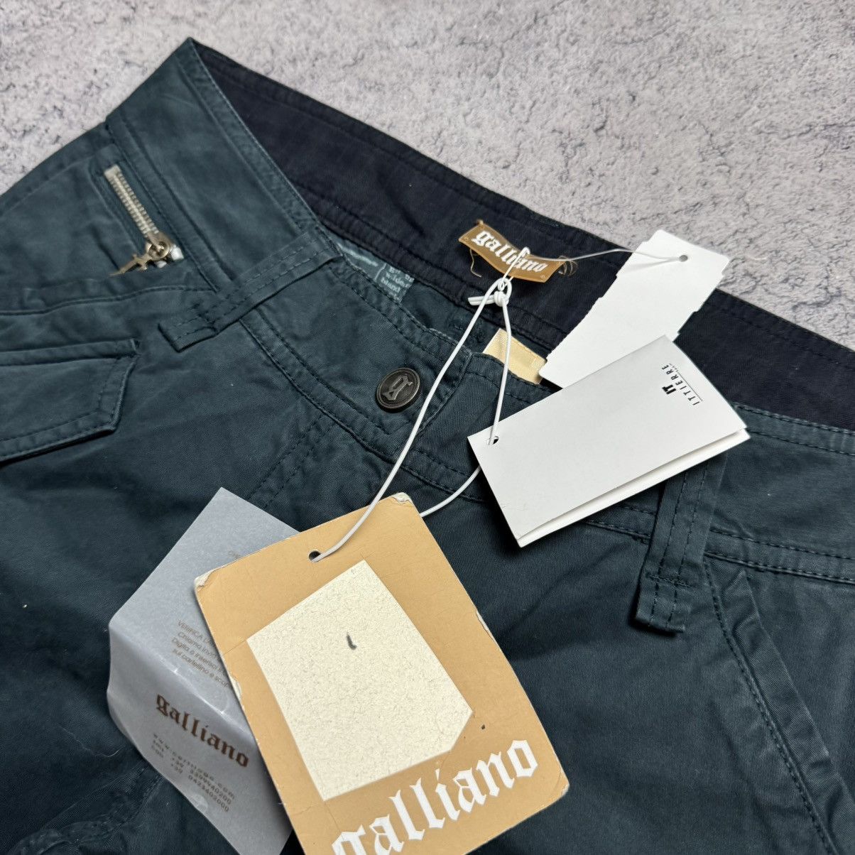 John Galliano NEW Galliano Rare Cargo Pants Size 28" / US 6 / IT 42 - 5 Thumbnail