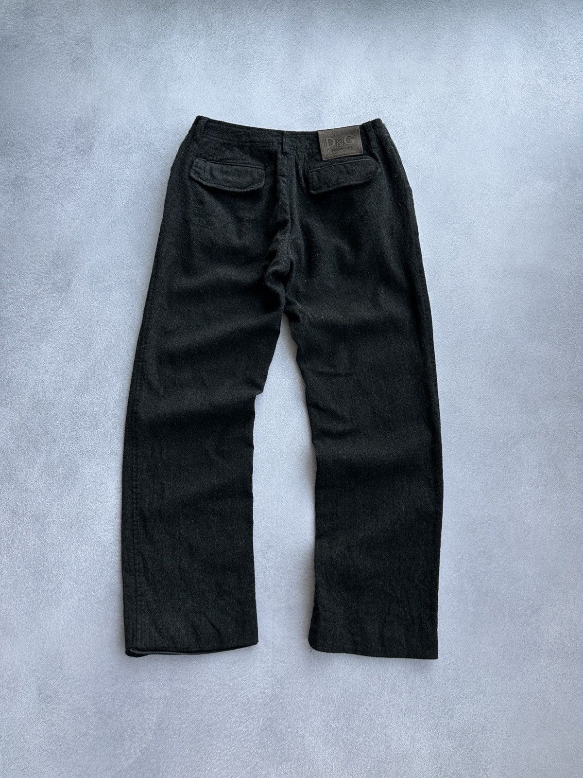 Dolce & Gabbana × Vintage Vintage Dolce&Gabbana Woman Wool Black Straight Pants Size US 34 / EU 50 - 9 Thumbnail