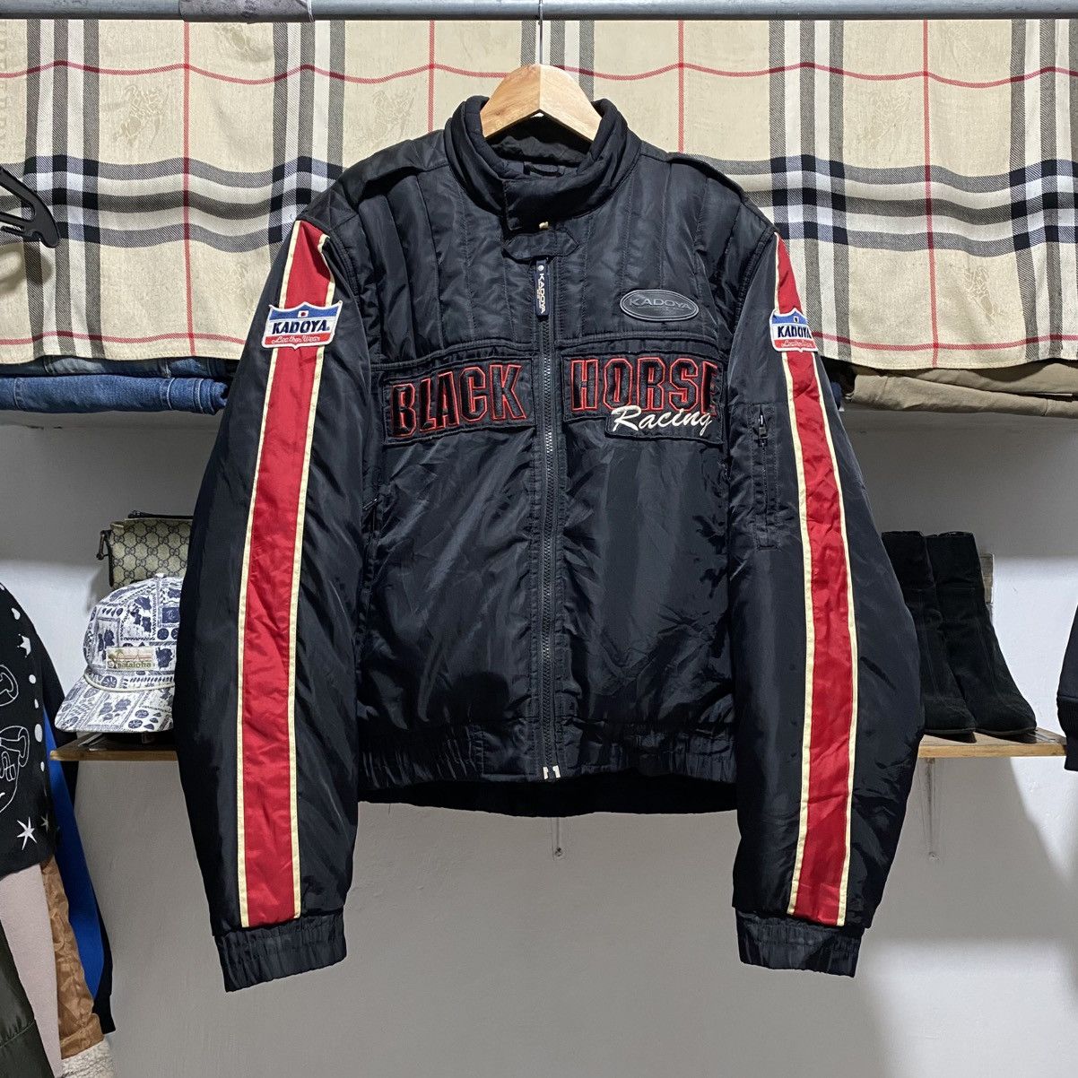 Kadoya KADOYA BLACK HORSE RACING JACKET Size US L / EU 52-54 / 3 - 1 Thumbnail