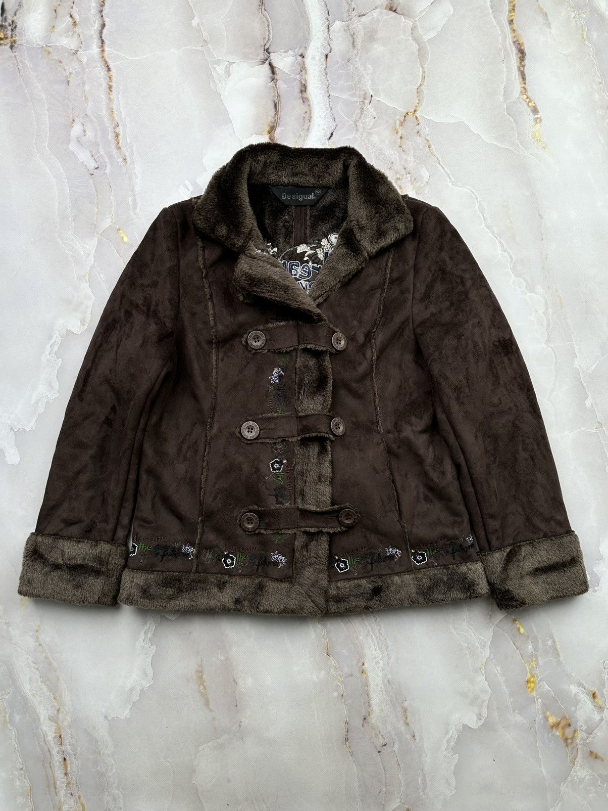 Desigual Desigual Faux Fur Coat Size M / US 6-8 / IT 42-44 - 1 Thumbnail