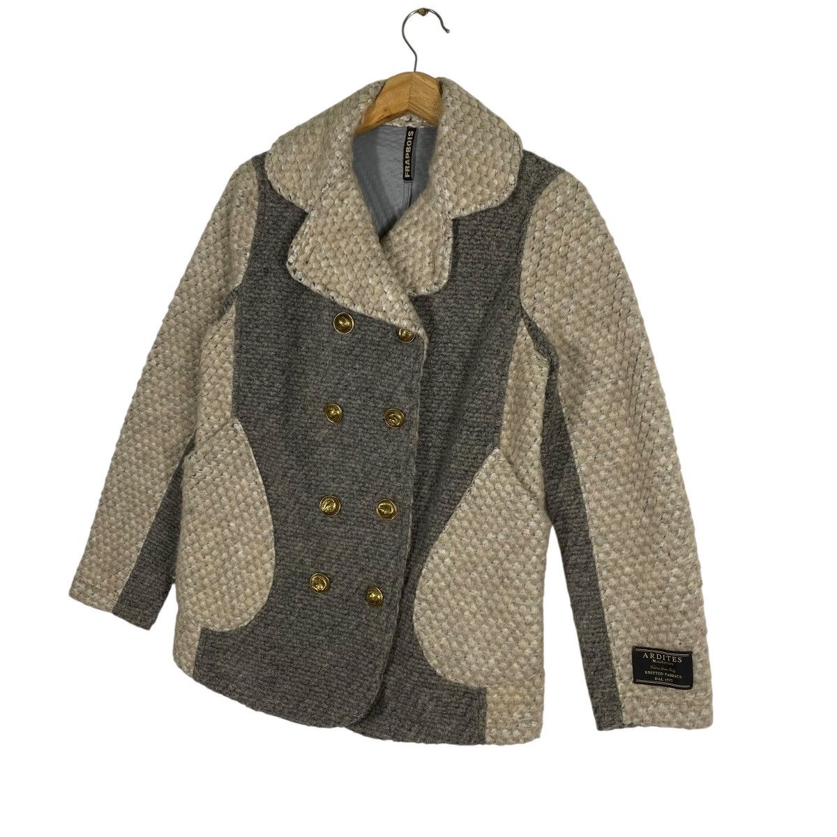 Issey Miyake Vintage Issey Miyake Frapbois Double Breasted Knit Jacket Size S / US 4 / IT 40 - 2 Thumbnail