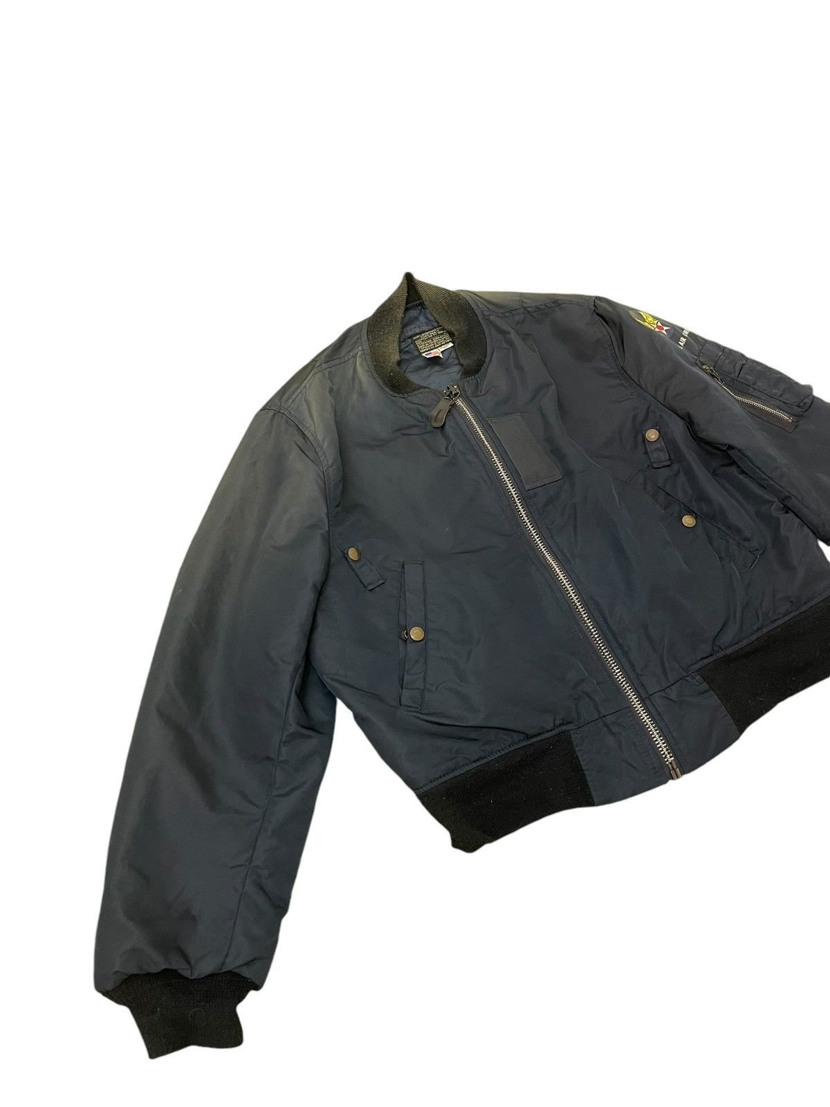 I. Spiewak And Sons Us Air Force Ma-1 Jacket Spiewak Padded Sun Faded 5🟩9 Size US L / EU 52-54 / 3 - 3 Thumbnail