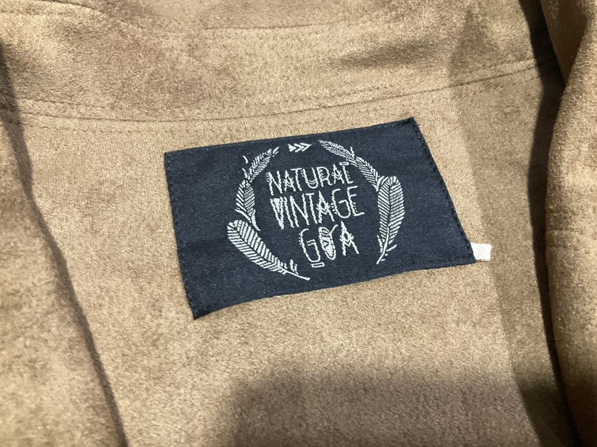 Hysteric Glamour × If Six Was Nine × Japanese Brand 🔥Y2K Archived Natural Vintage GOA Bondage Suede Long Coat Size US M / EU 48-50 / 2 - 8 Thumbnail