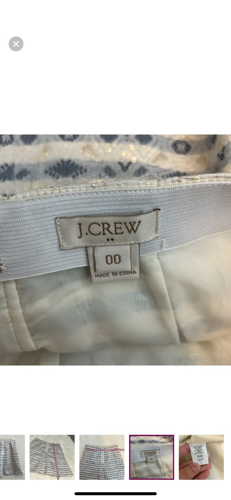 J.Crew J.crew jacquard flare skirt size 00 Size 24" / US 00 / IT 34 - 6 Thumbnail