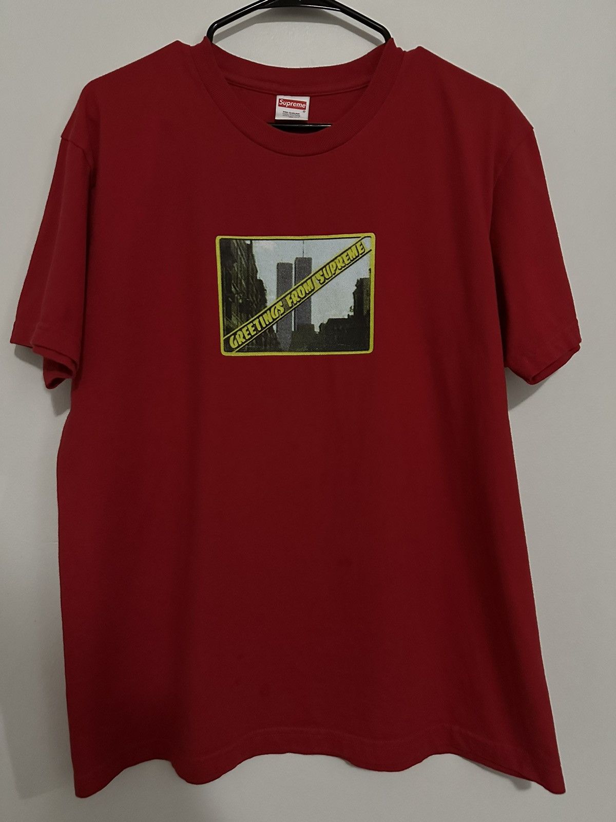 Supreme greeting tee on sale