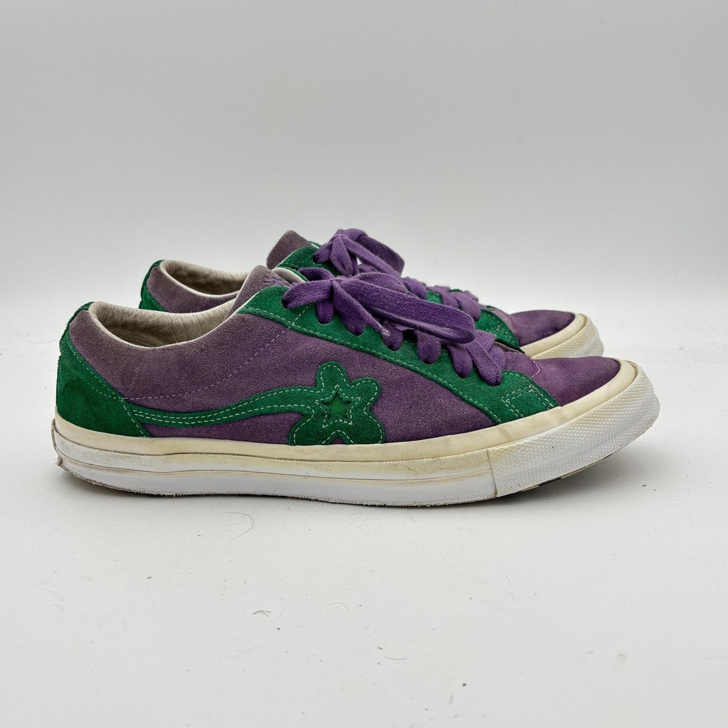 Converse × Golf le Fleur × Tyler The Creator Converse Golf Le Fleur One Star Ox Purple Heart Shoes 12 Size US 12 / EU 45 - 3 Thumbnail