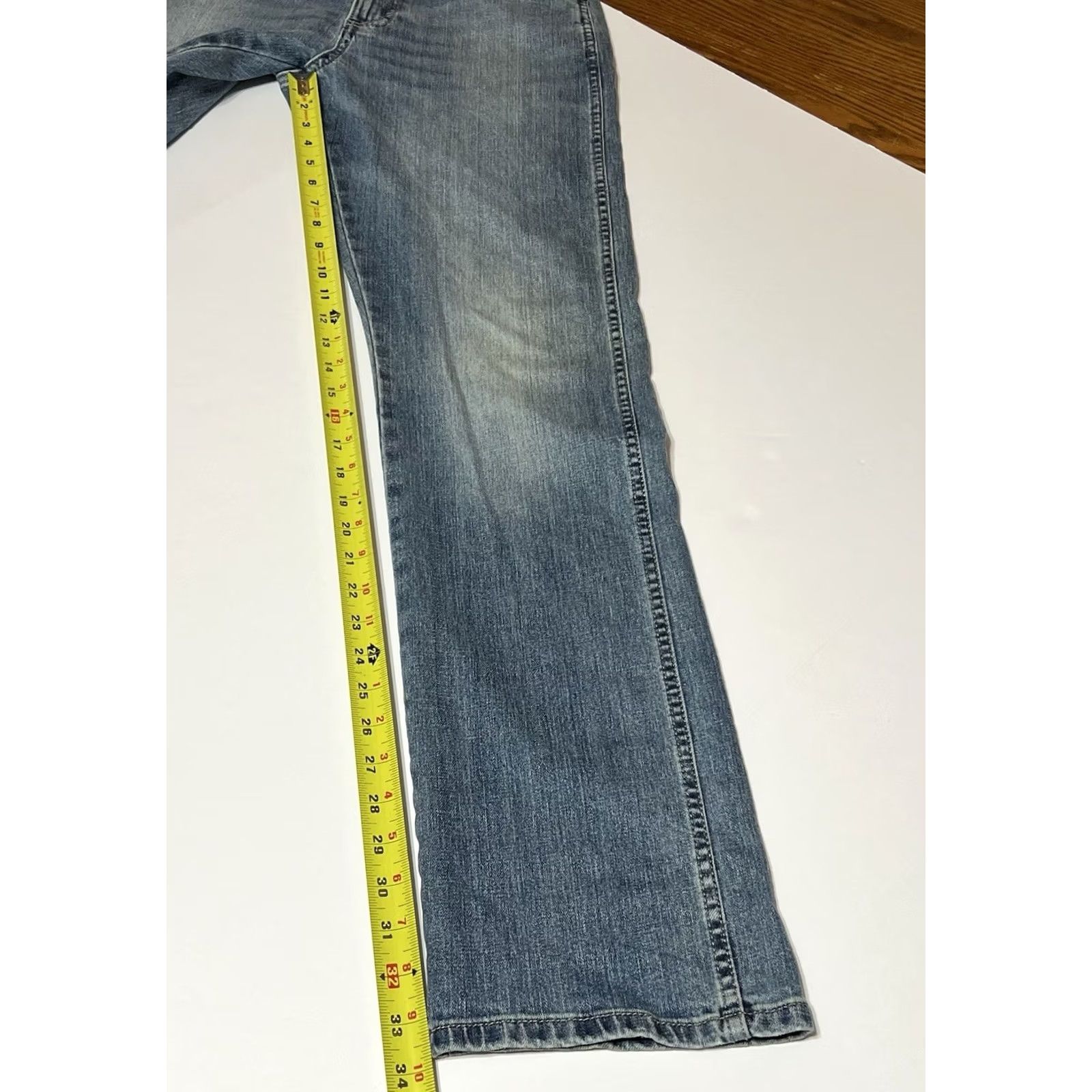 Wrangler Wrangler Retro Slim Straight Jeans Mens 30x34 Blue Denim Stretch Size US 30 / EU 46 - 5 Thumbnail