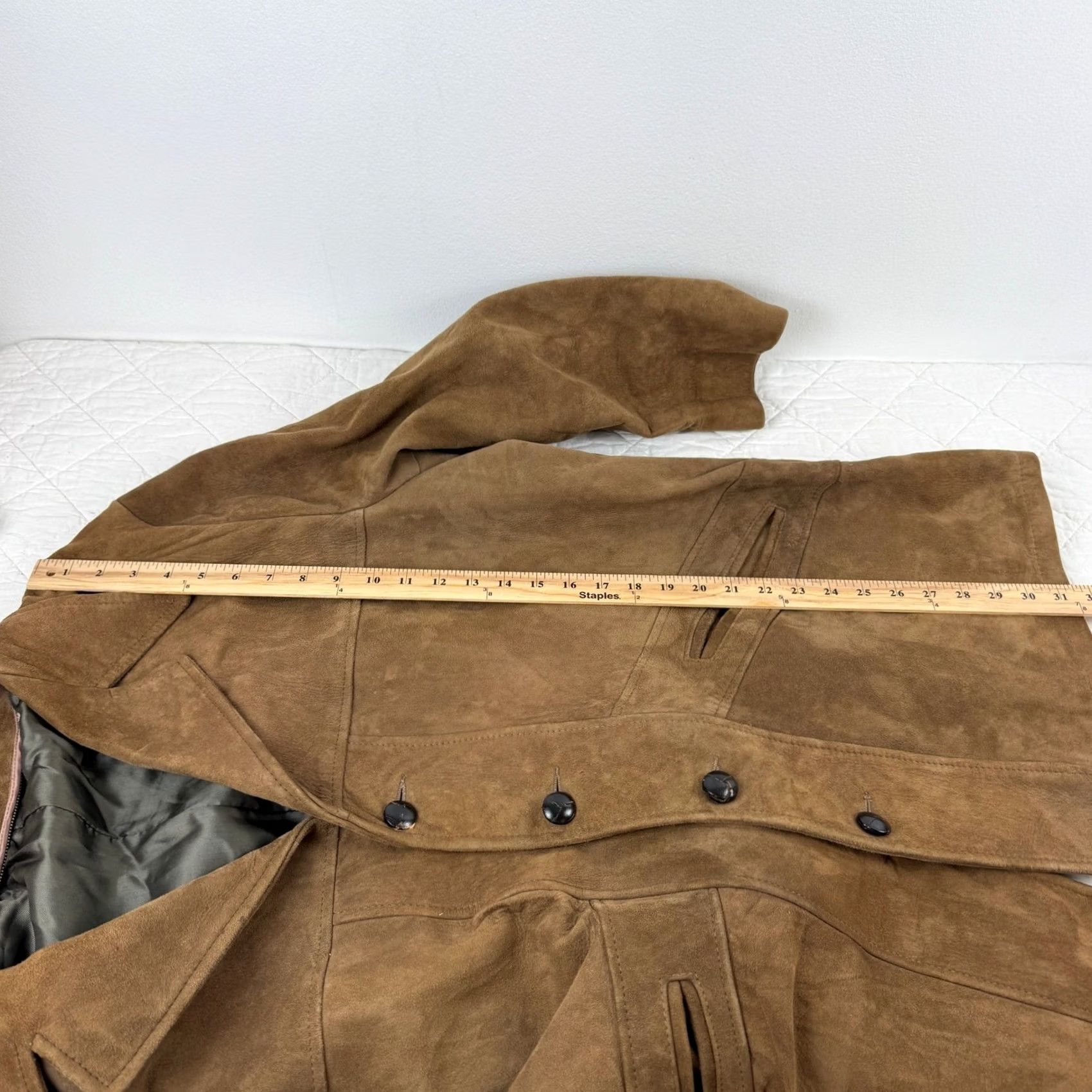Vintage VINTAGE Brown Suede Leather Western Safari Jacket 70s Amalgamated Union Made L Size US L / EU 52-54 / 3 - 4 Thumbnail