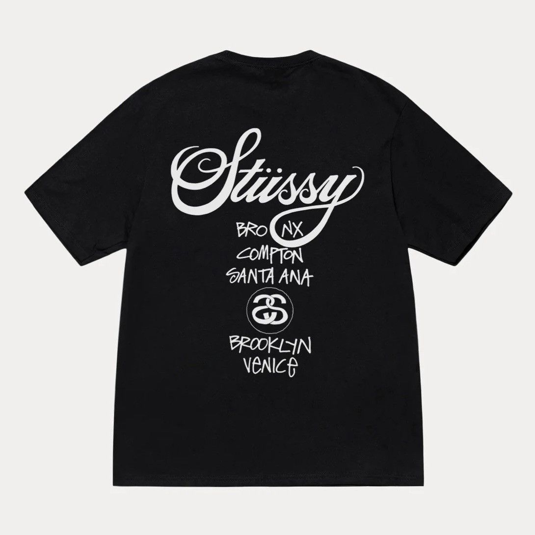 Stussy Stussy World Tour Tee Black Deadstock DS Large Size US L / EU 52-54 / 3 - 2 Thumbnail