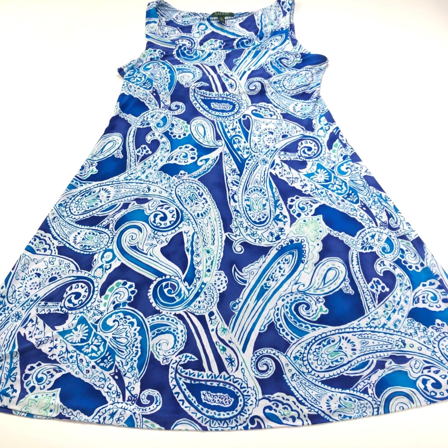 Ralph Lauren Ralph Lauren Maxi Dress XL Paisley All Over Print Women Full Length Sleeveless Pullover Round Neck Casual Dress Size XL / US 12-14 / IT 48-50 - 2 Thumbnail