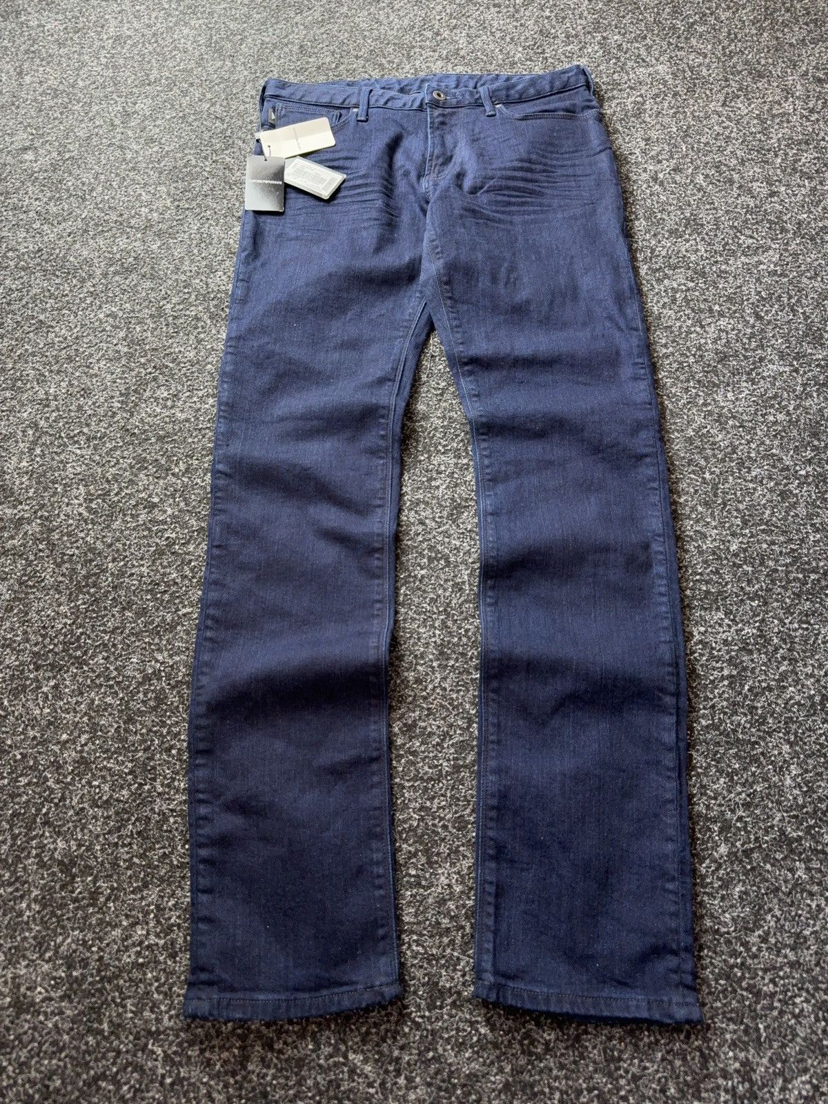 Emporio Armani NWT 00s Luxury Emporio Armani J06 Slim Fit Jeans Dark Blue Size US 30 / EU 46 - 1 Thumbnail
