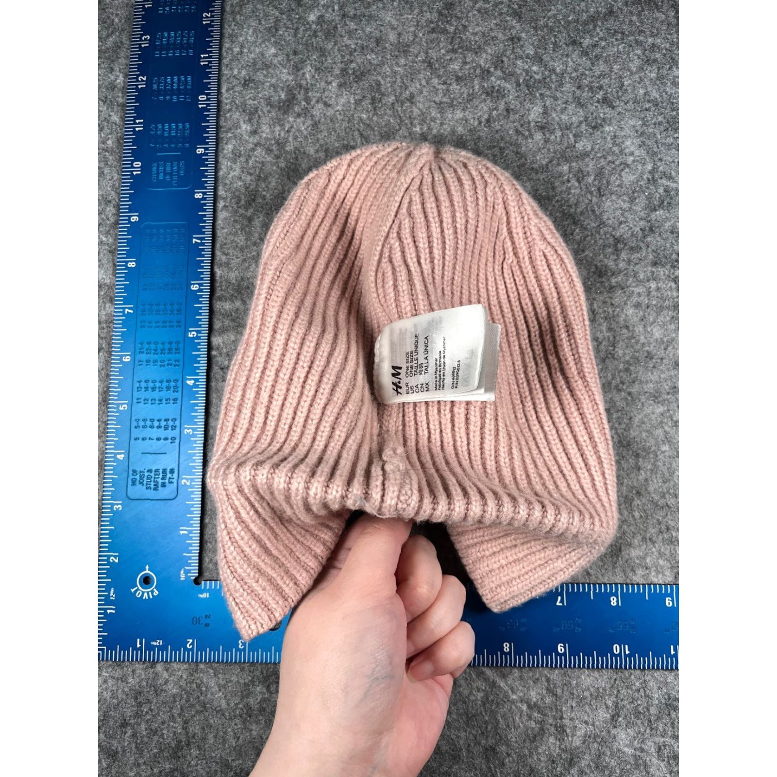 H&M H&M Beanie Women One Size Pink Knit Viscose Wool Blend Winter Ski Size ONE SIZE - 6 Thumbnail