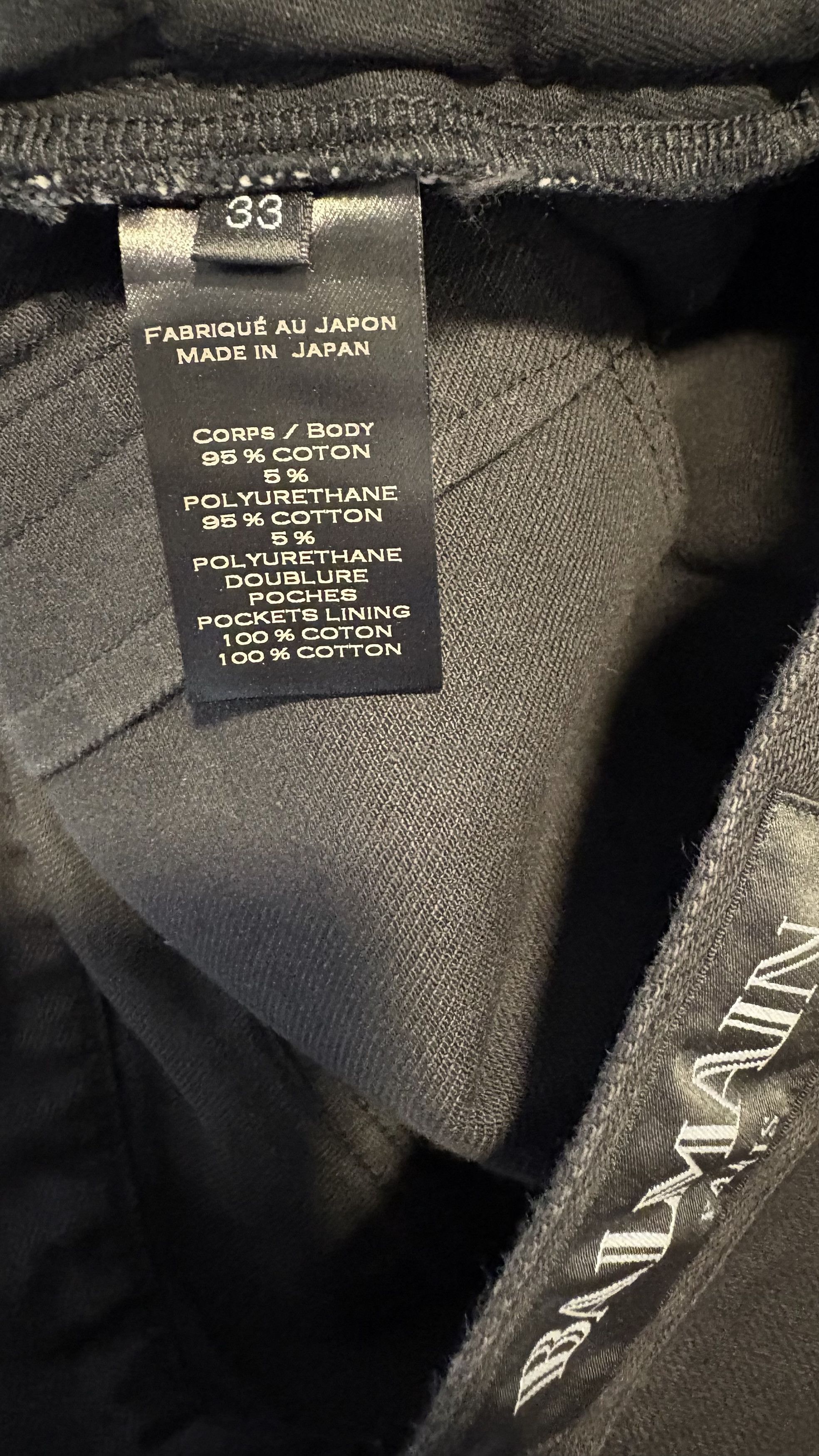 Balmain Balmain Black Biker Jeans Size US 33 - 5 Thumbnail