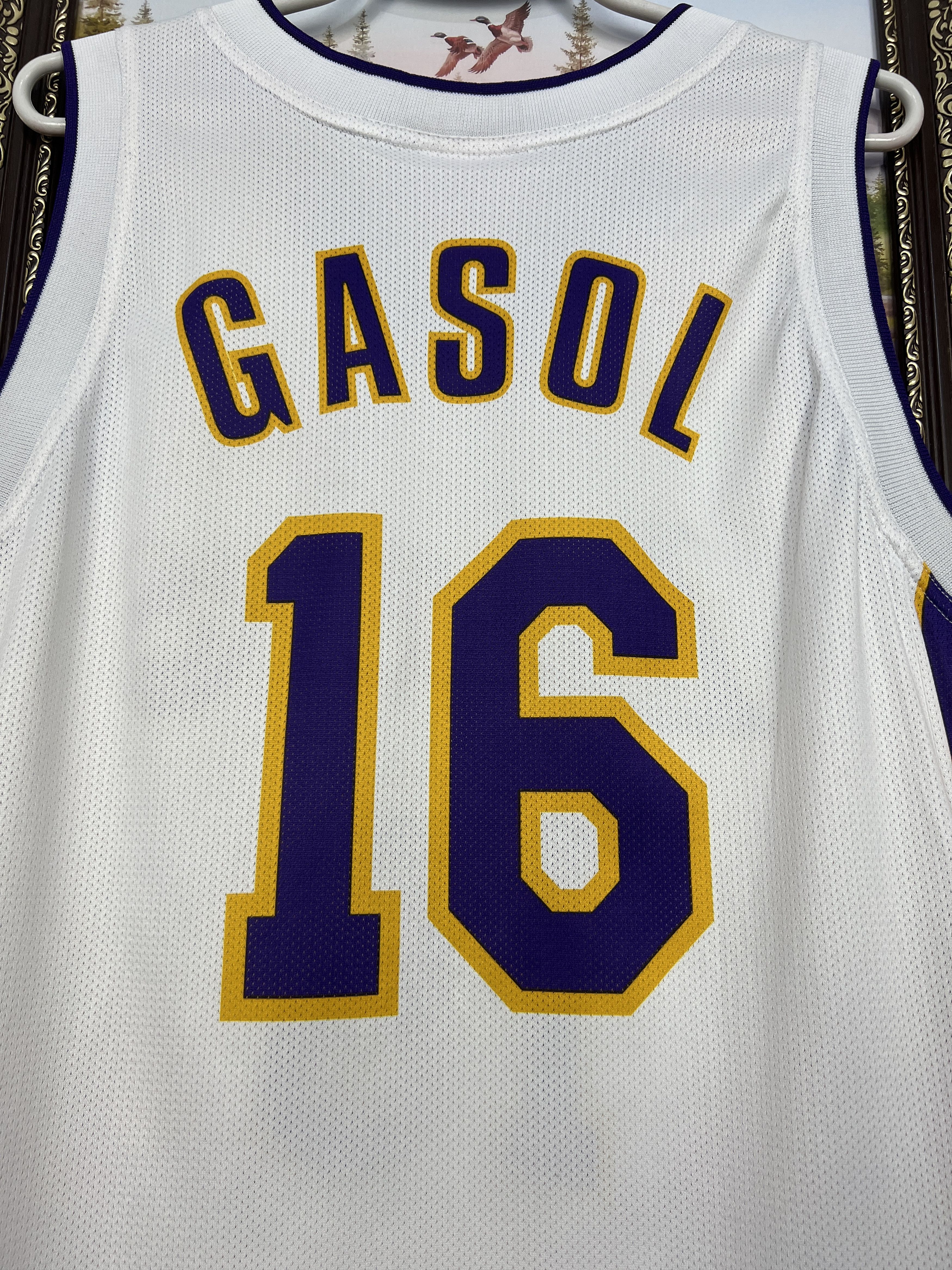 Champion Vintage 90's Champion LA Los Angeles Lakers Gasol Jersey Size US L / EU 52-54 / 3 - 13 Thumbnail