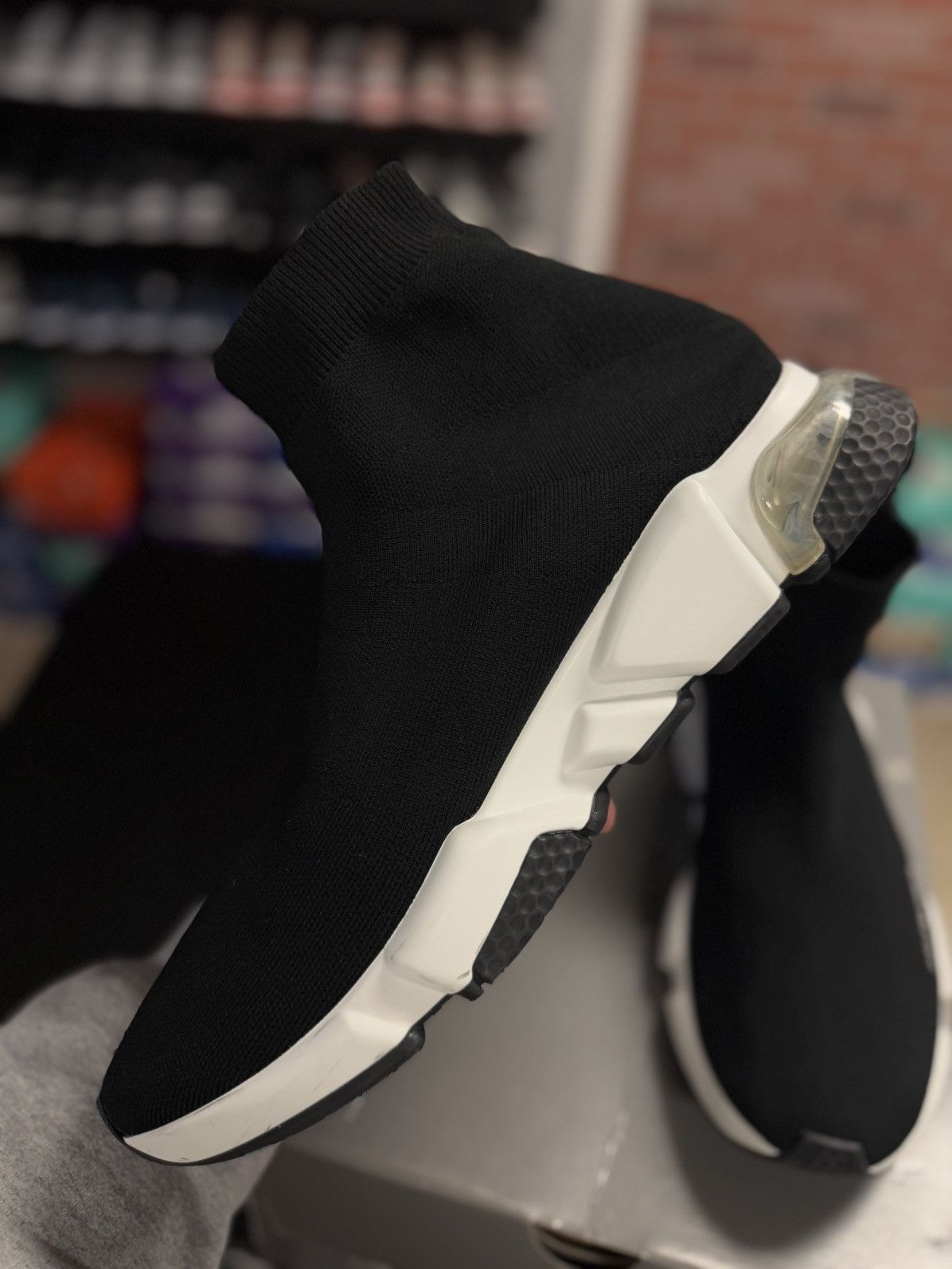 Balenciaga Balenciaga High Top Mesh Speed Sock Runner 45EU/12US Size US 12 / EU 45 - 10 Thumbnail